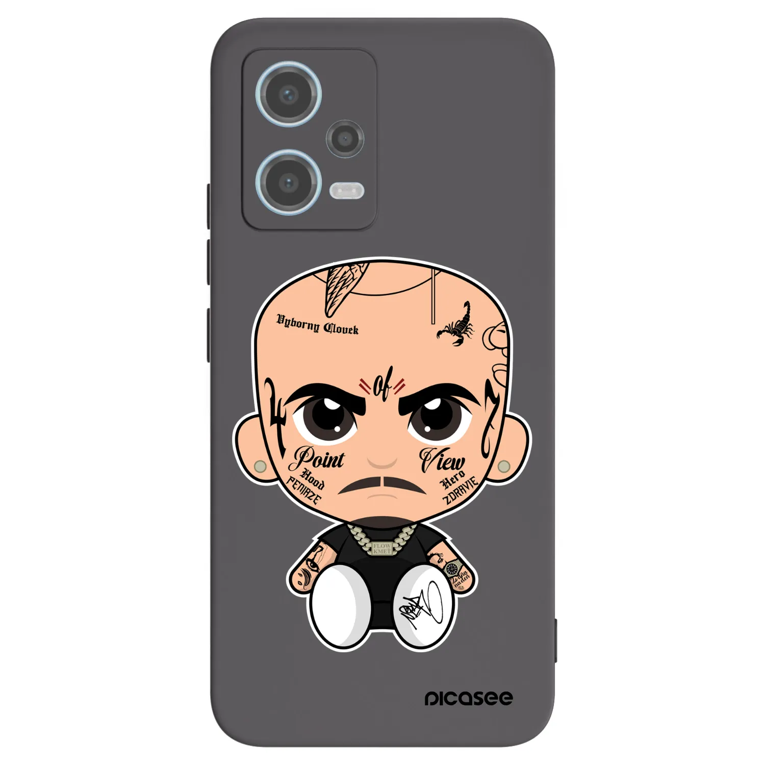 Picasee silikonový černý obal pro Xiaomi Redmi Note 12 5G - Separ