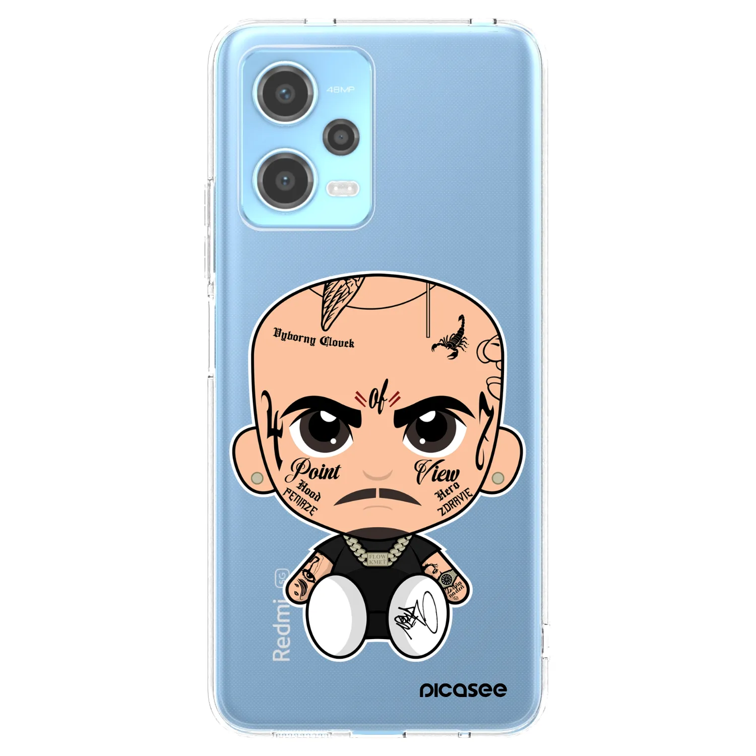 Picasee silikonový průhledný obal pro Xiaomi Redmi Note 12 5G - Separ