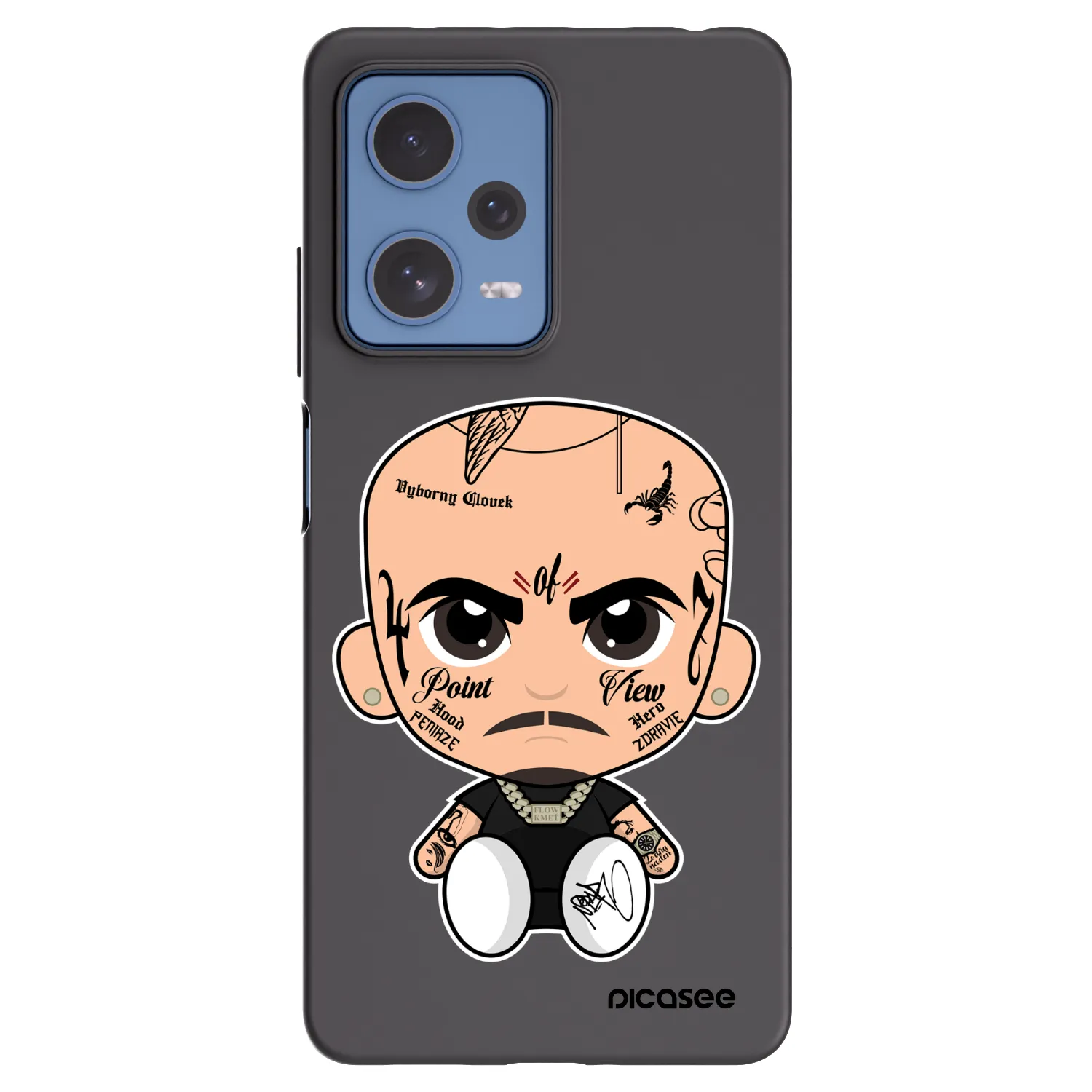 Picasee silikonový černý obal pro Xiaomi Redmi Note 12 Pro 5G - Separ