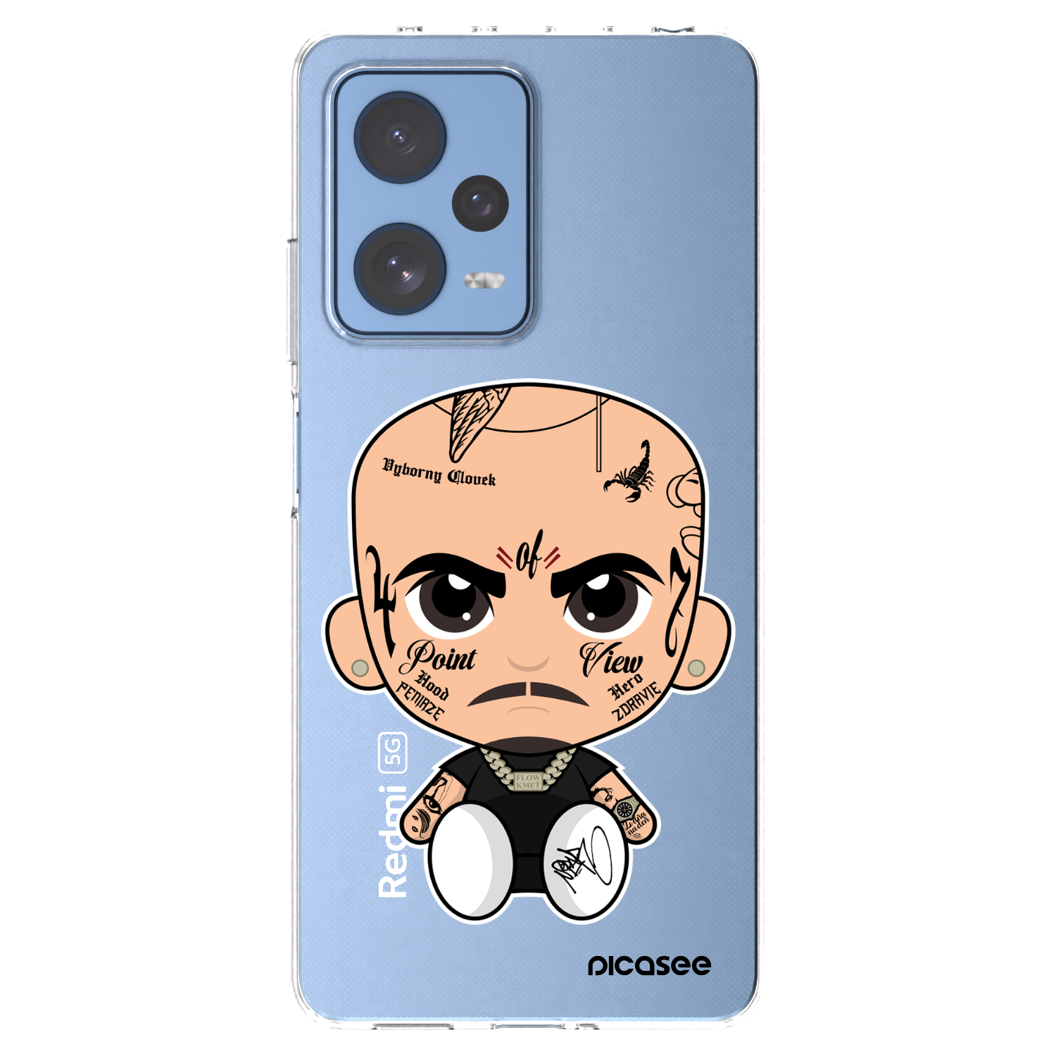 Picasee silikonový průhledný obal pro Xiaomi Redmi Note 12 Pro 5G - Separ