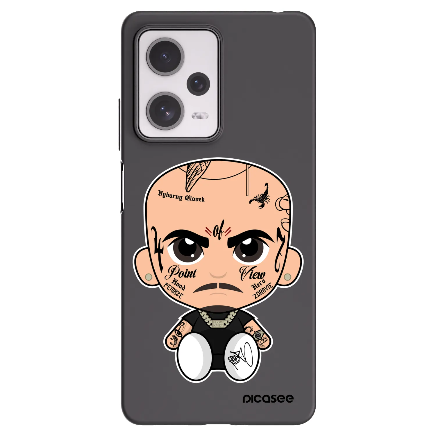 Picasee silikonový černý obal pro Xiaomi Redmi Note 12 Pro+ 5G - Separ