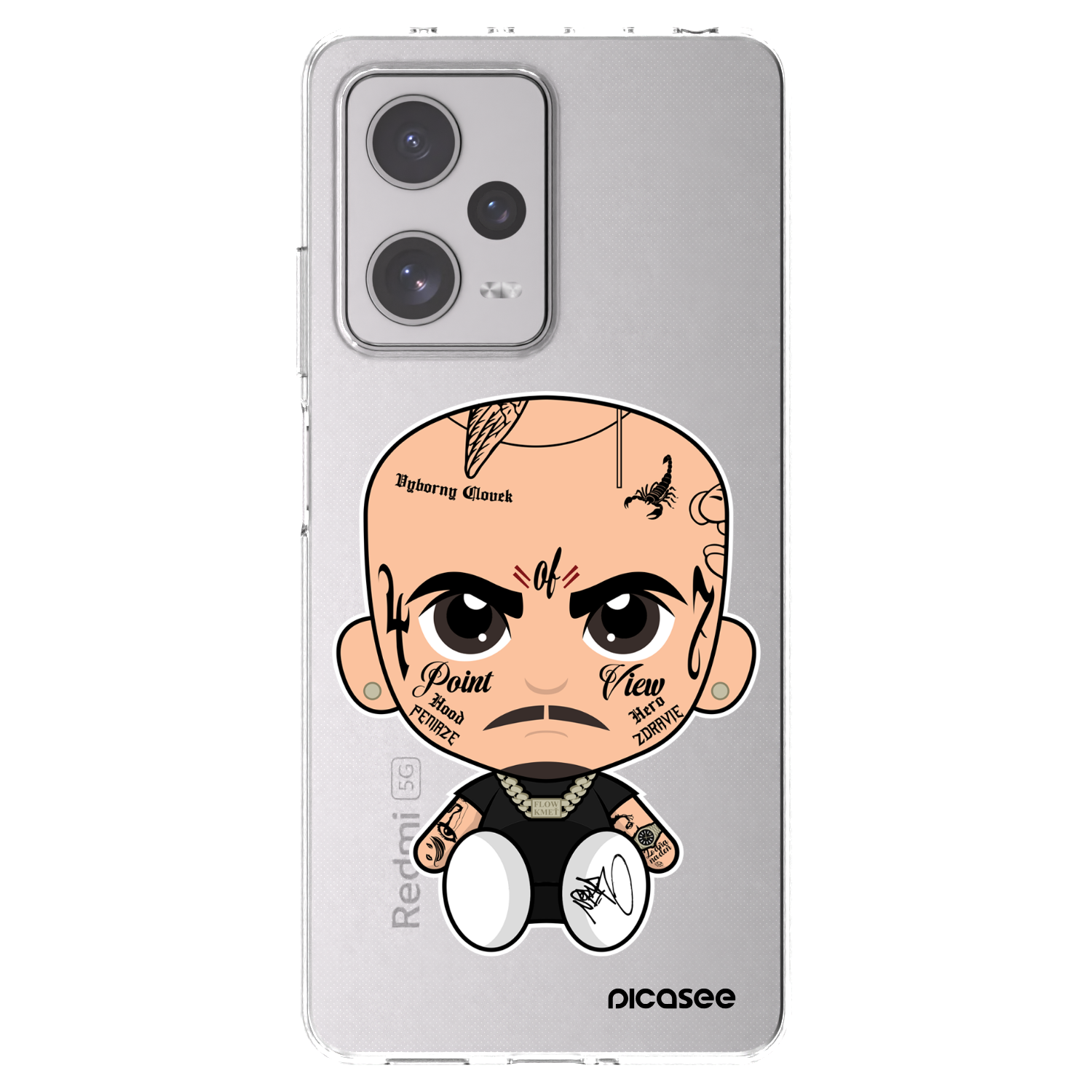 Picasee silikonový průhledný obal pro Xiaomi Redmi Note 12 Pro+ 5G - Separ