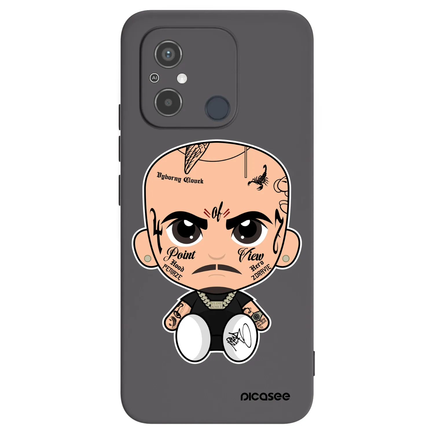 Picasee silikonový černý obal pro Xiaomi Redmi 12C - Separ