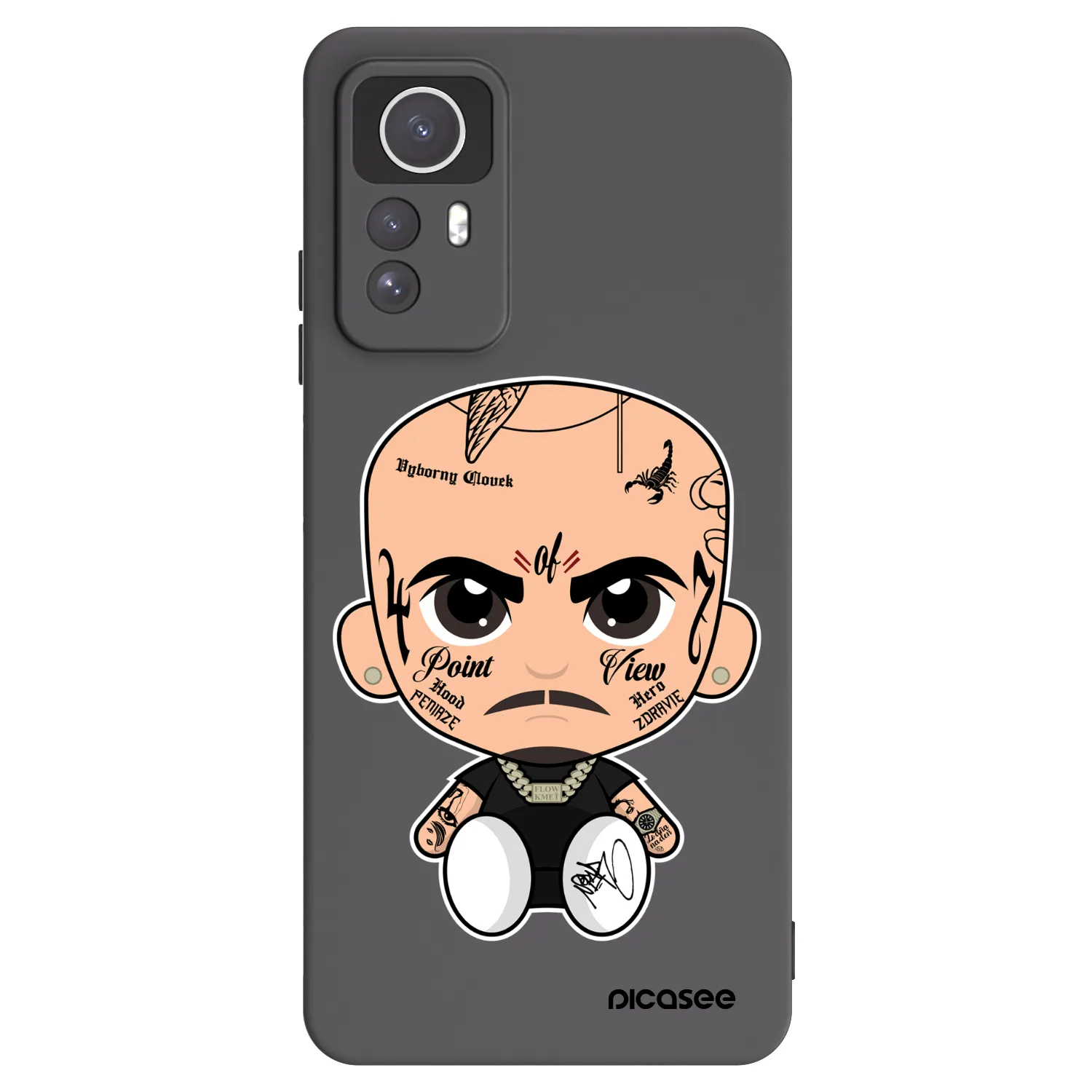 Picasee silikonový černý obal pro Xiaomi Redmi Note 12S - Separ