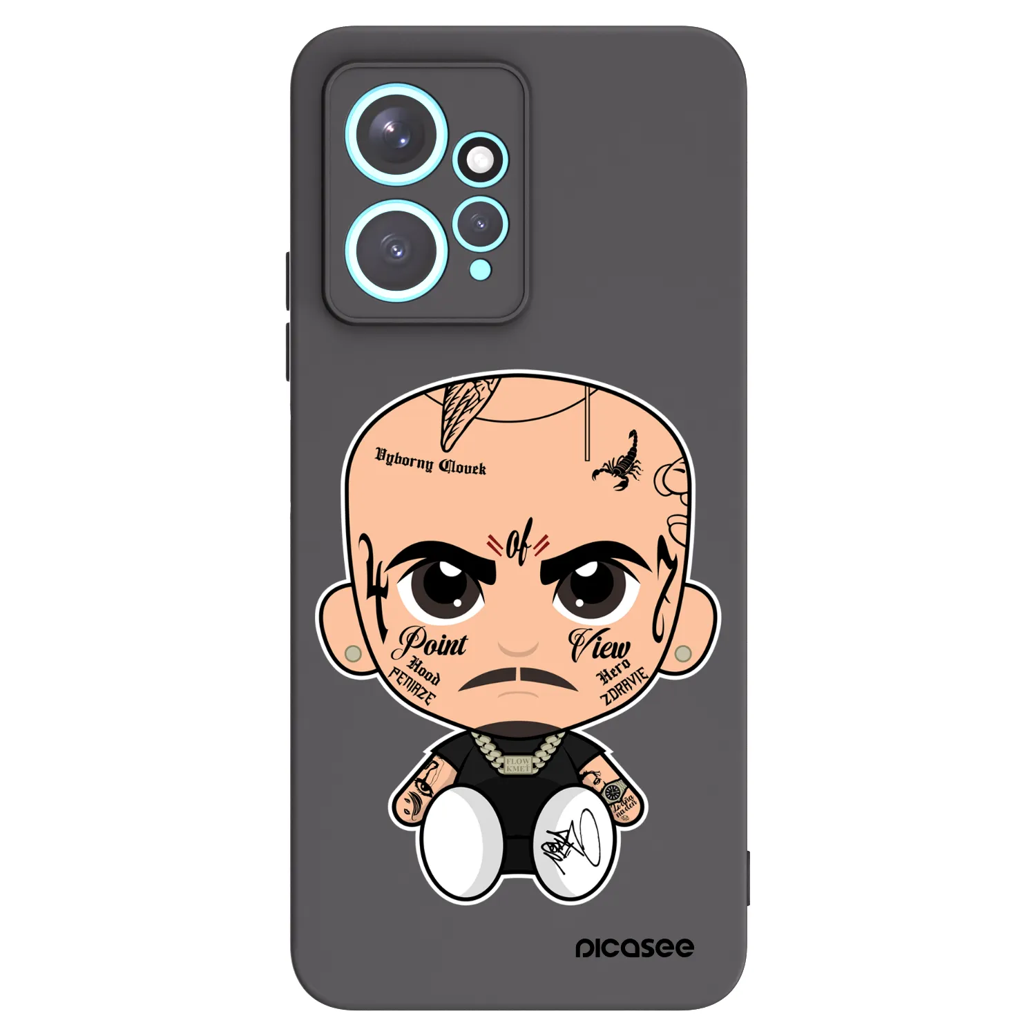 Picasee silikonový černý obal pro Xiaomi Redmi Note 12 4G - Separ