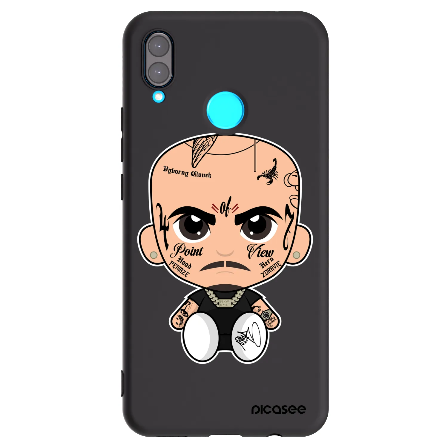Picasee silikonový černý obal pro Huawei Nova 3 - Separ