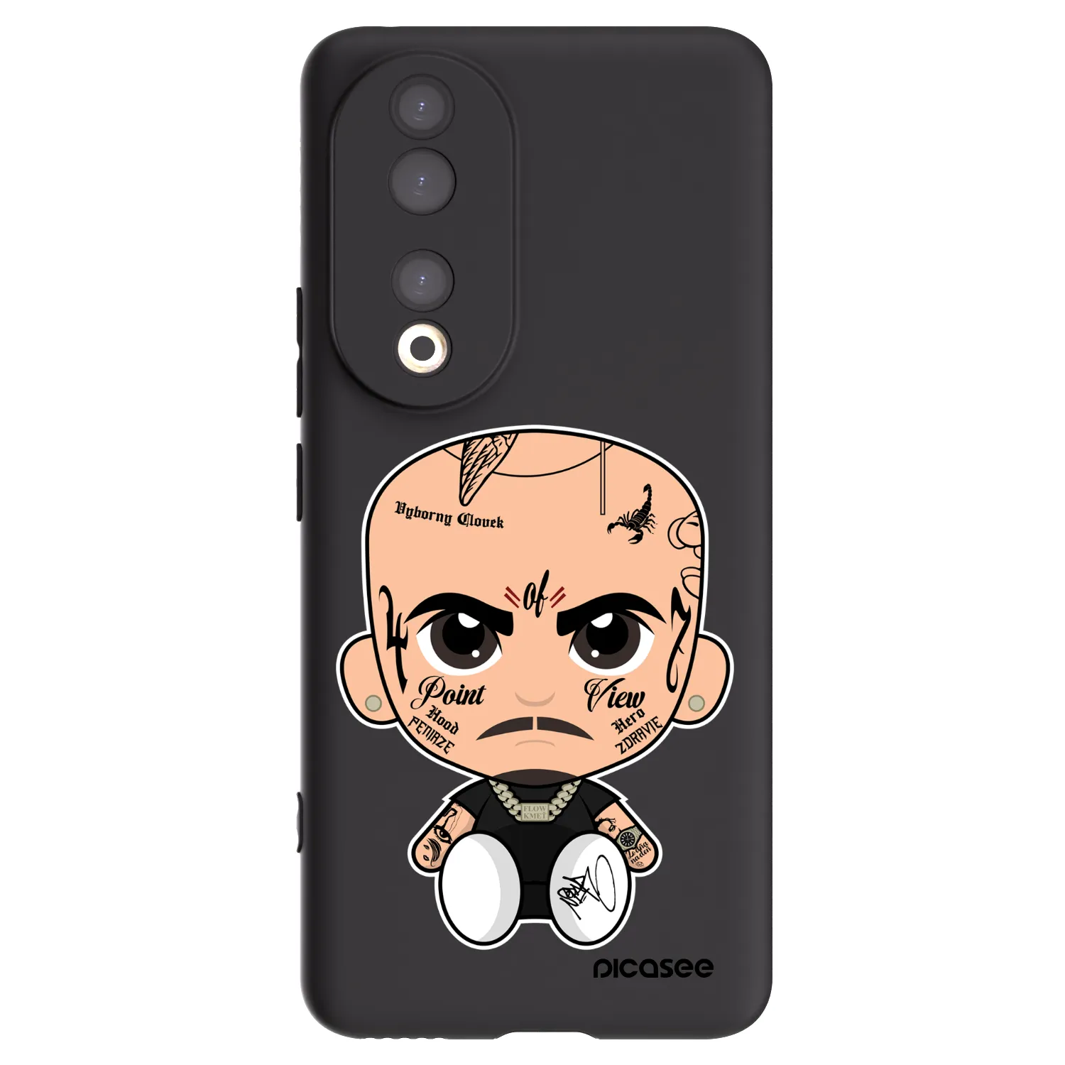 Picasee silikonový černý obal pro Honor 90 5G - Separ