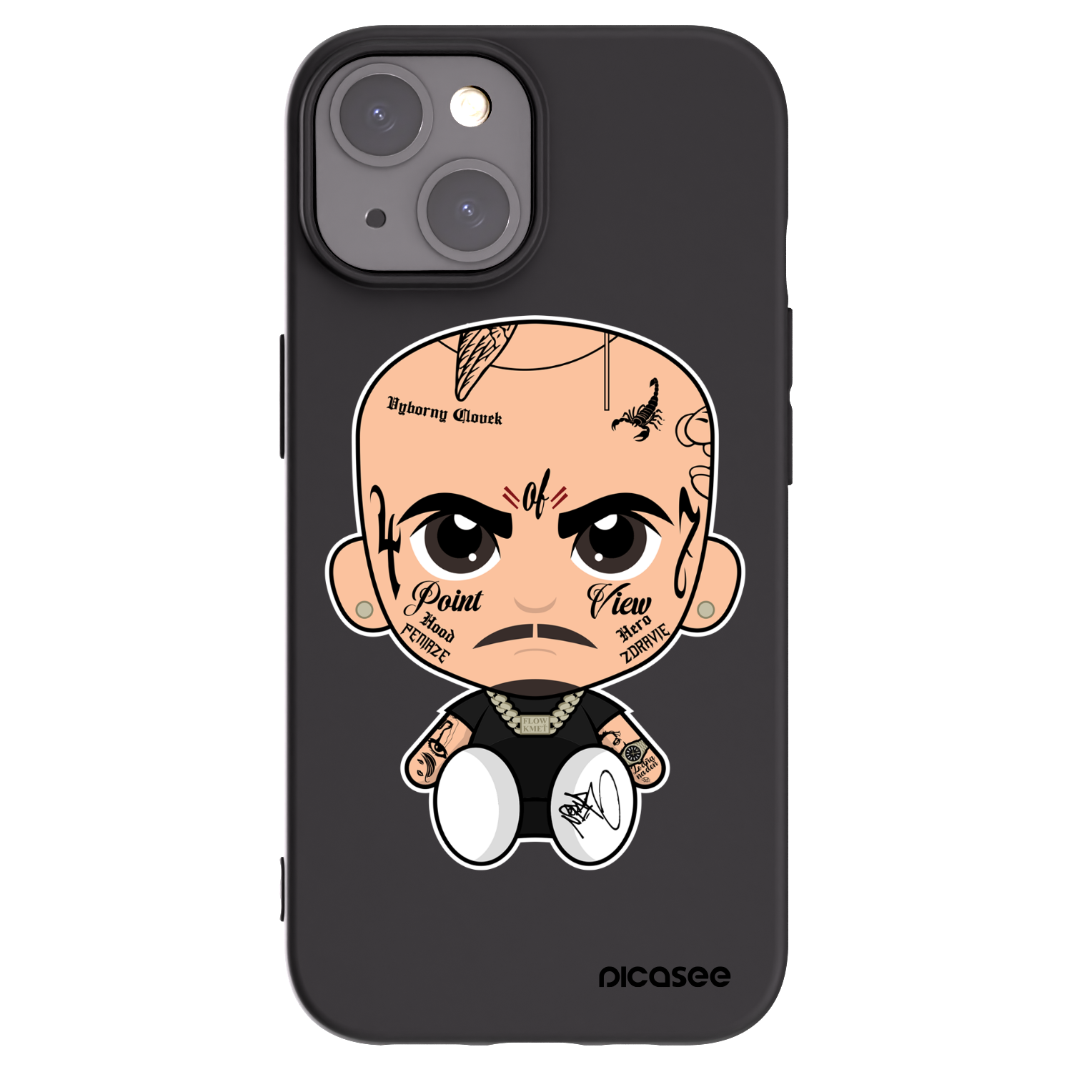 Picasee silikonový černý obal pro Apple iPhone 15 - Separ