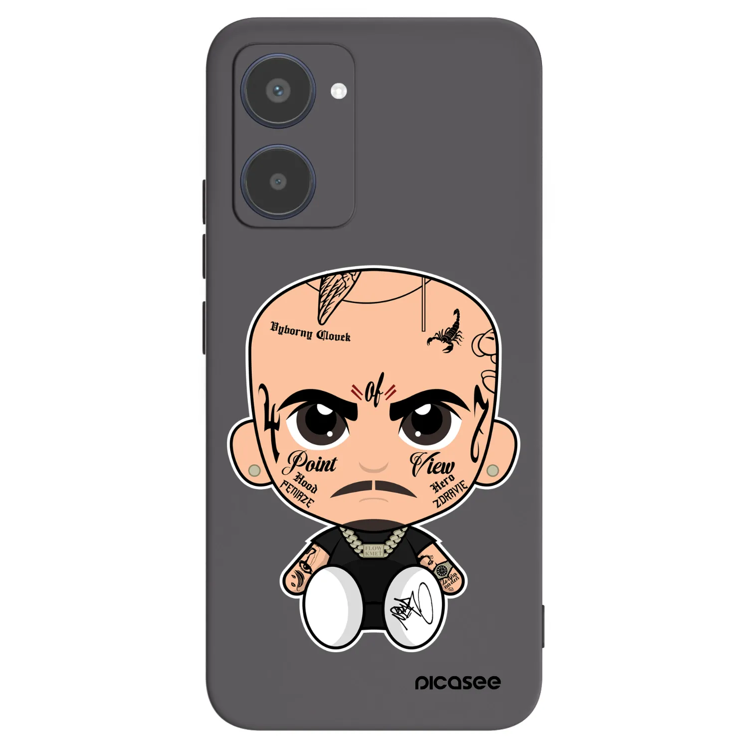 Picasee silikonový černý obal pro Realme 10 4G - Separ