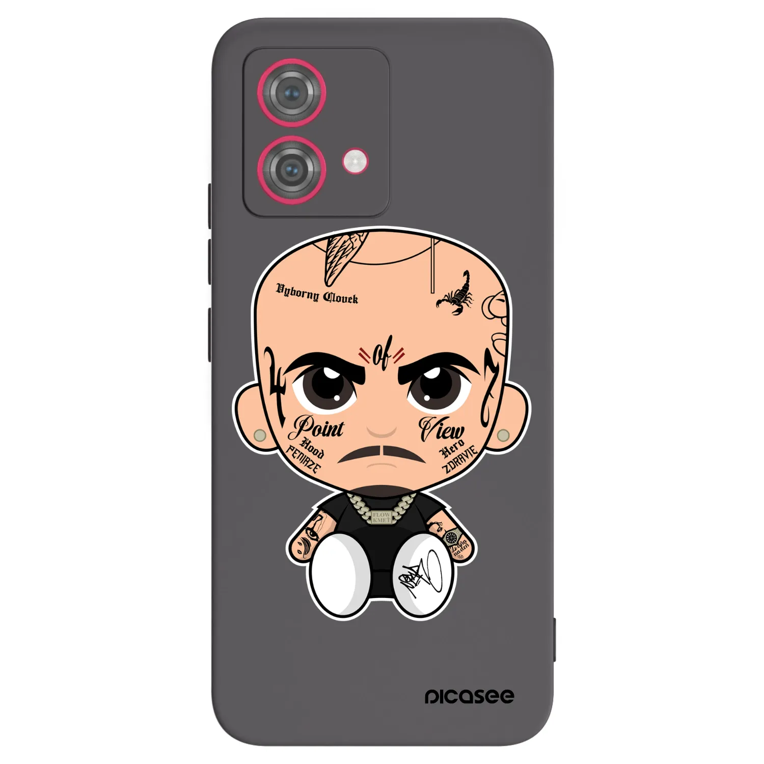 Picasee silikonový černý obal pro Motorola Moto G84 5G - Separ