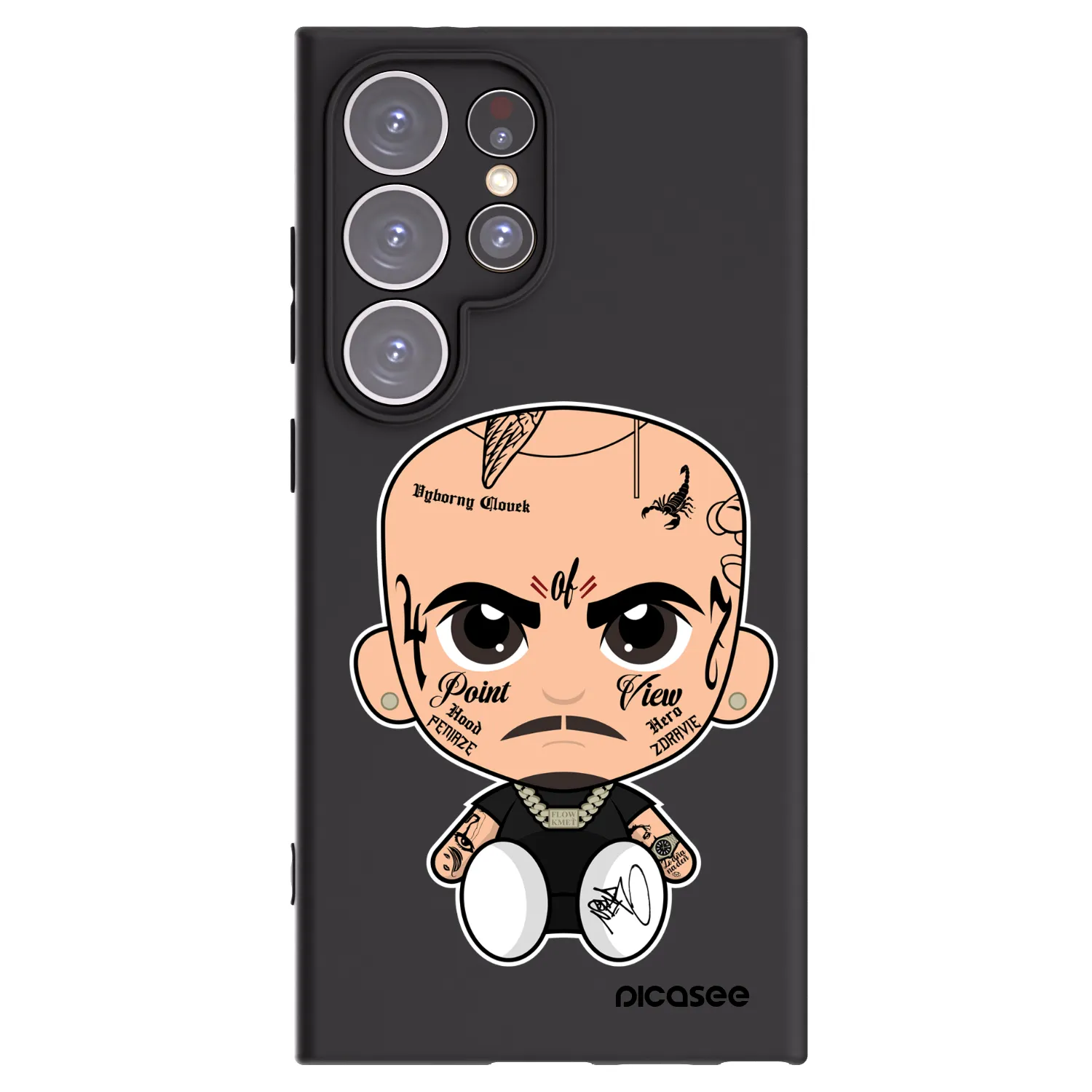 Picasee silikonový černý obal pro Samsung Galaxy S24 Ultra S928B 5G - Separ