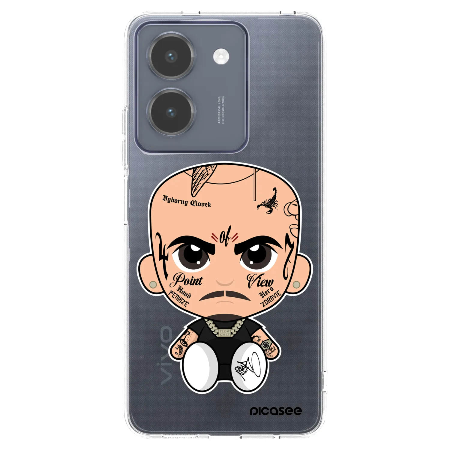 Picasee silikonový průhledný obal pro Vivo Y36 4G - Separ