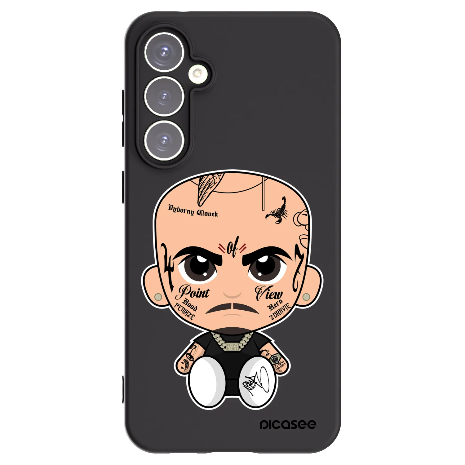 Picasee silikonový černý obal pro Samsung Galaxy S23 FE S711B - Separ