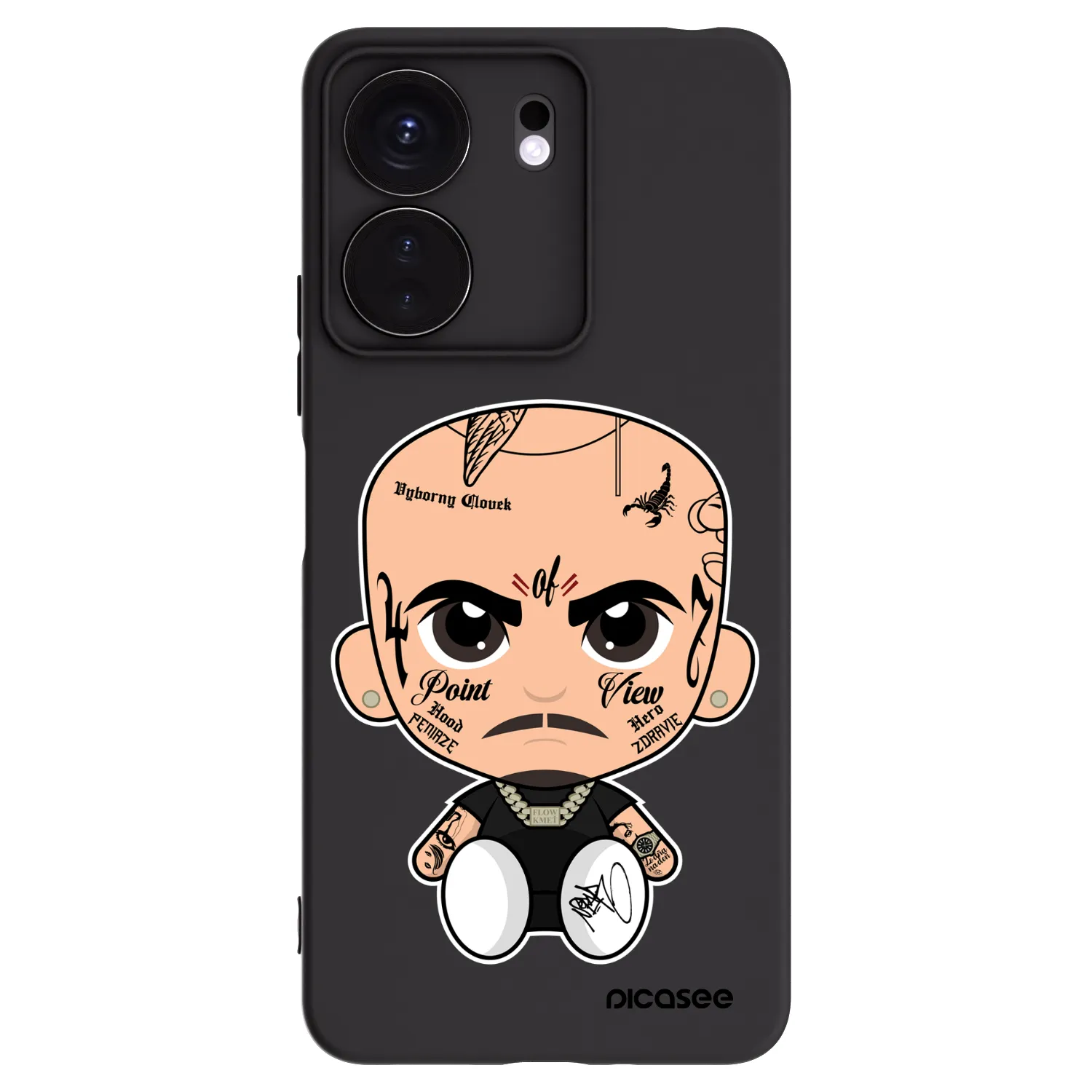Picasee silikonový černý obal pro Xiaomi Redmi 13C 4G - Separ