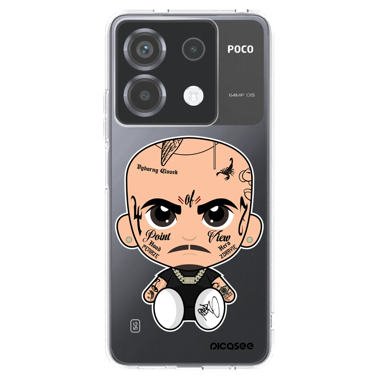 Picasee silikonový průhledný obal pro Xiaomi Poco X6 - Separ
