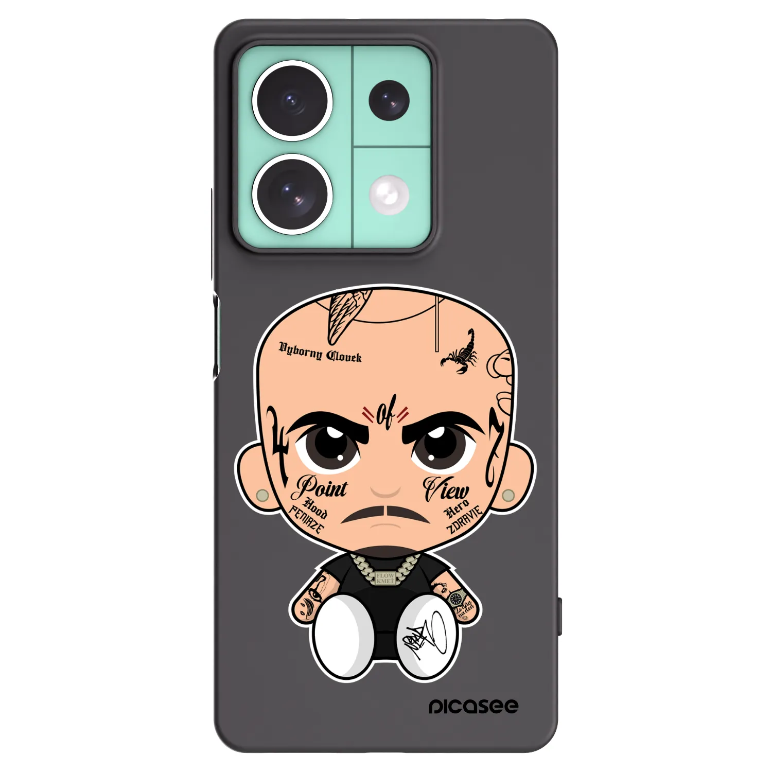 Picasee silikonový černý obal pro Xiaomi Redmi Note 13 5G - Separ
