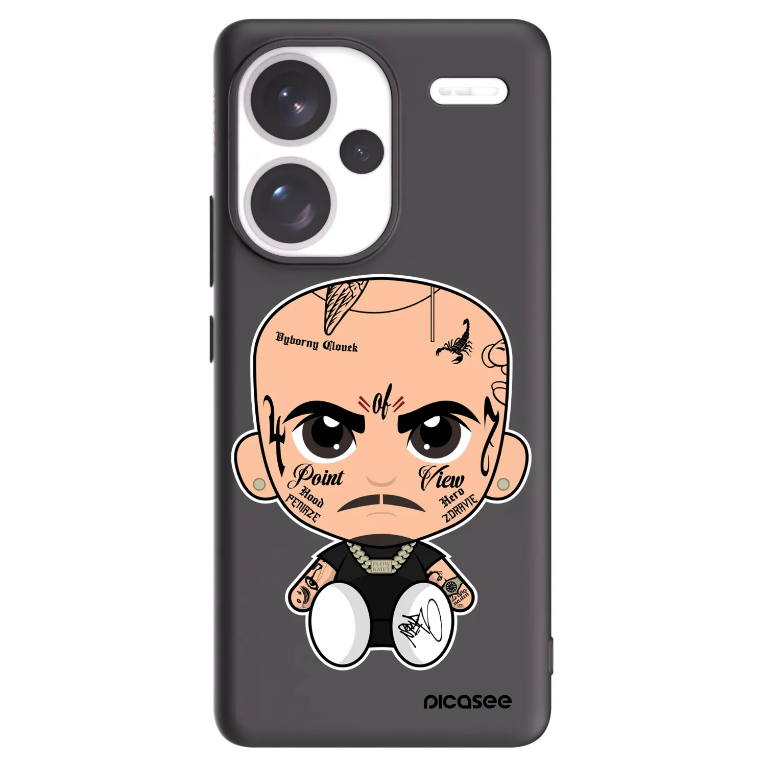 Picasee silikonový černý obal pro Xiaomi Redmi Note 13 Pro+ 5G - Separ