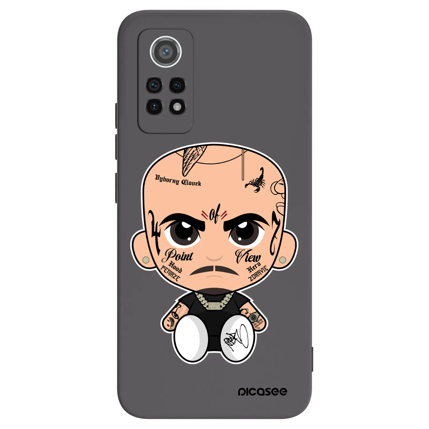 Picasee silikonový černý obal pro Xiaomi Redmi Note 12 Pro 4G - Separ