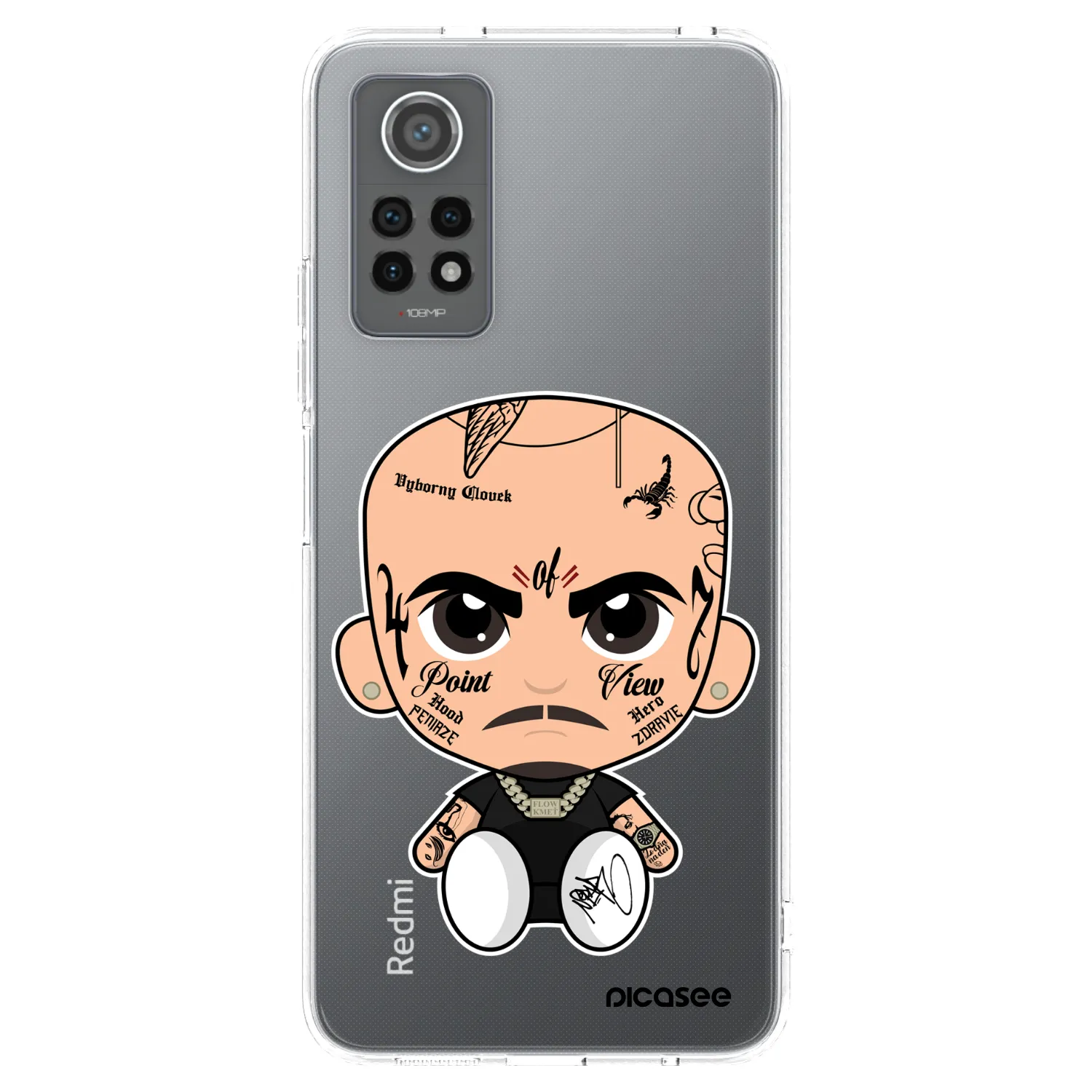 Picasee silikonový průhledný obal pro Xiaomi Redmi Note 12 Pro 4G - Separ