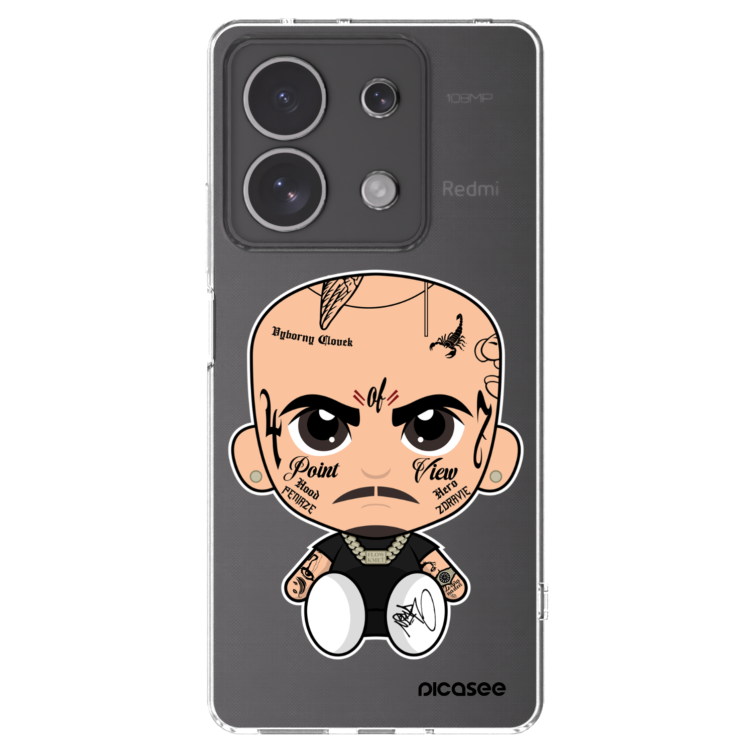 Picasee silikonový průhledný obal pro Xiaomi Redmi Note 13 4G - Separ