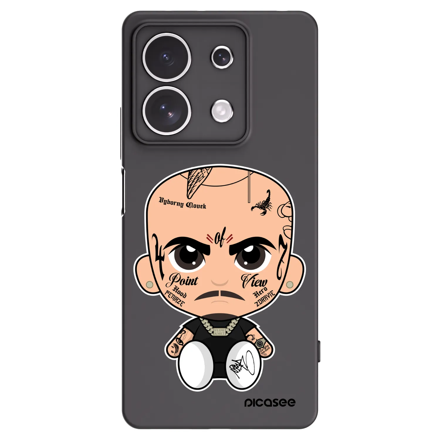 Picasee silikonový černý obal pro Xiaomi Redmi Note 13 4G - Separ