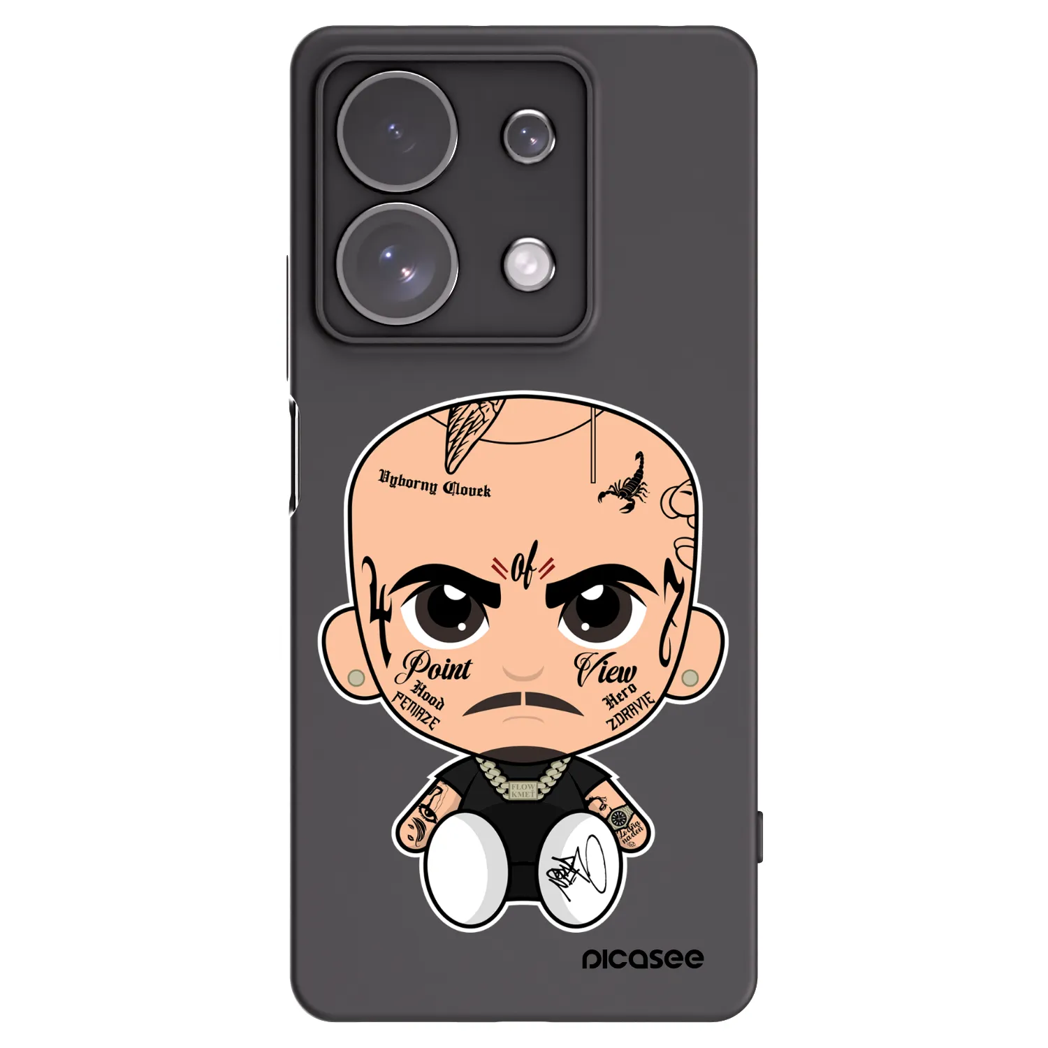 Picasee silikonový černý obal pro Xiaomi Redmi Note 13 Pro 4G - Separ