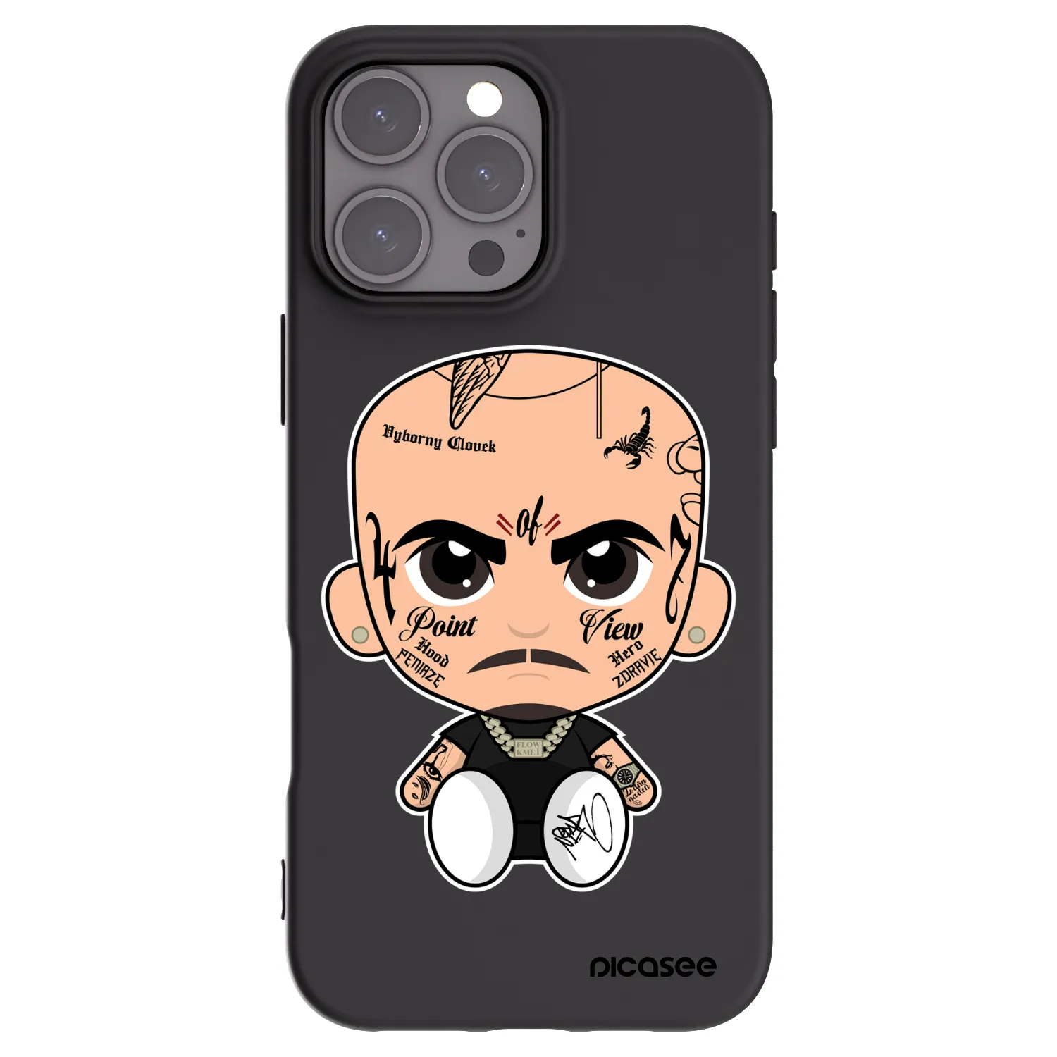 Picasee silikonový černý obal pro Apple iPhone 16 Pro Max - Separ