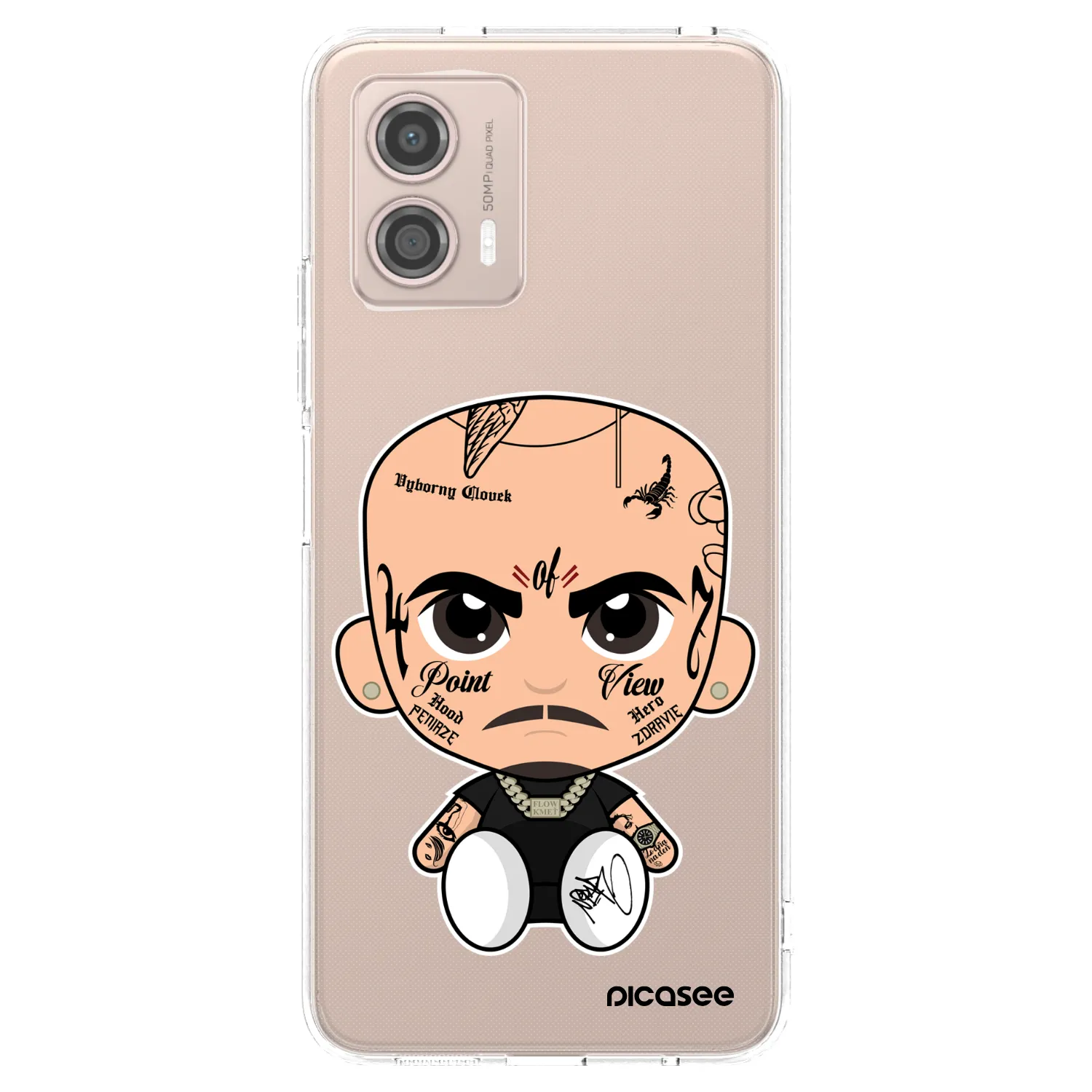 Picasee silikonový průhledný obal pro Motorola Moto G53 5G - Separ