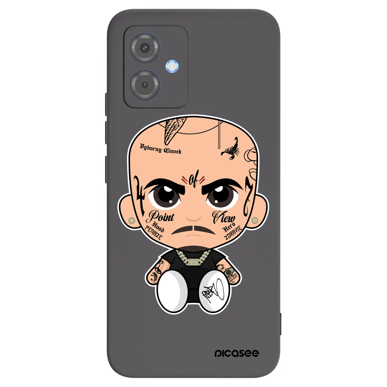 Picasee silikonový černý obal pro Motorola Moto G14 - Separ