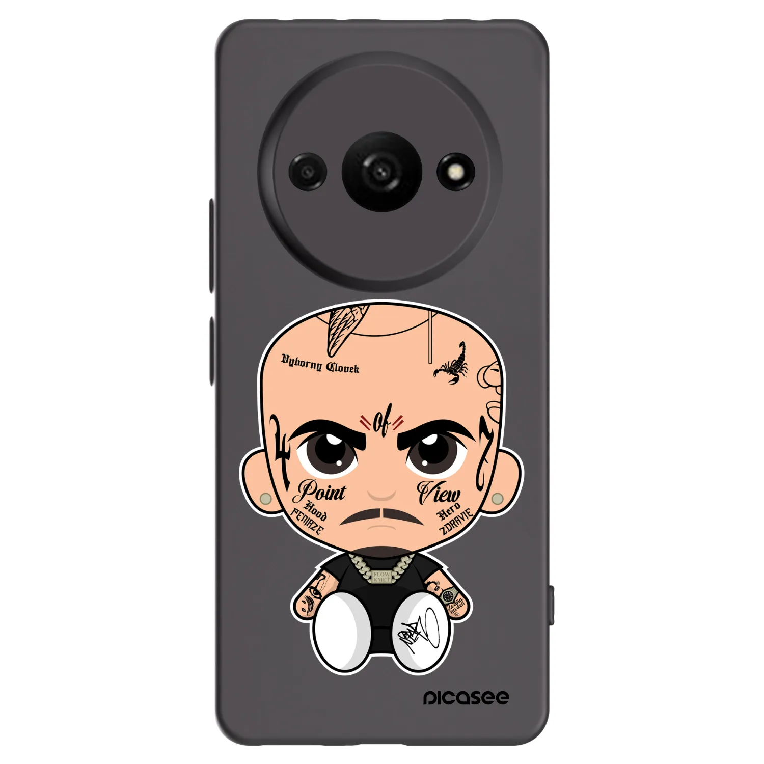 Picasee silikonový černý obal pro Xiaomi Redmi A3 - Separ