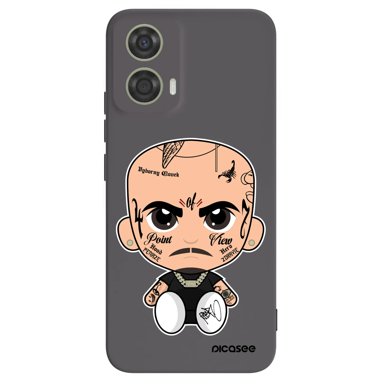 Picasee silikonový černý obal pro Motorola Moto G24 - Separ