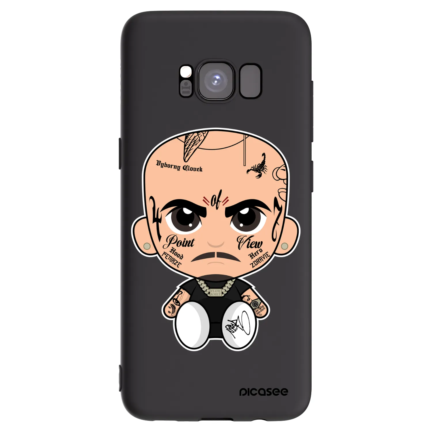 Picasee silikonový černý obal pro Samsung Galaxy S8 G950F - Separ