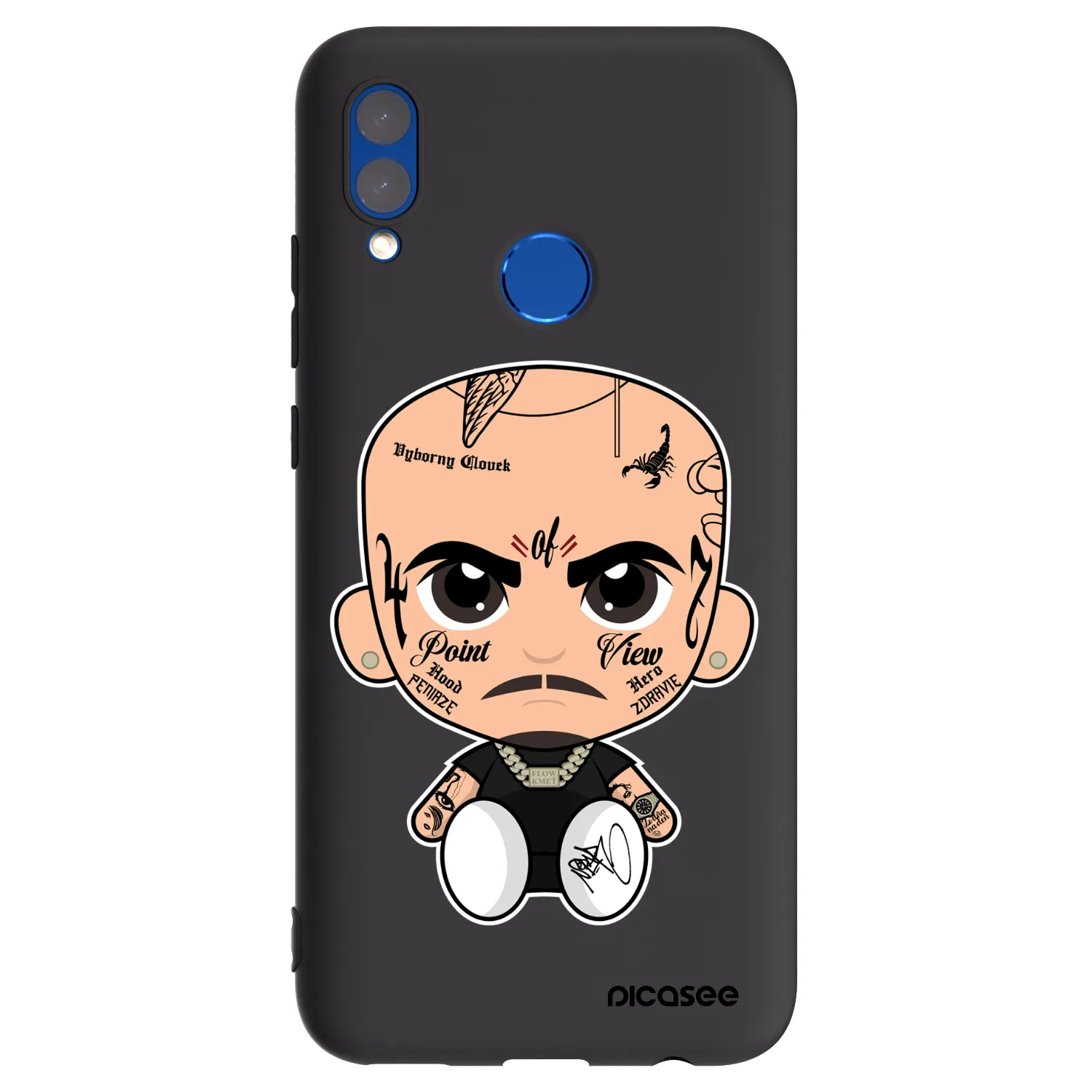 Picasee silikonový černý obal pro Huawei P Smart 2019 - Separ