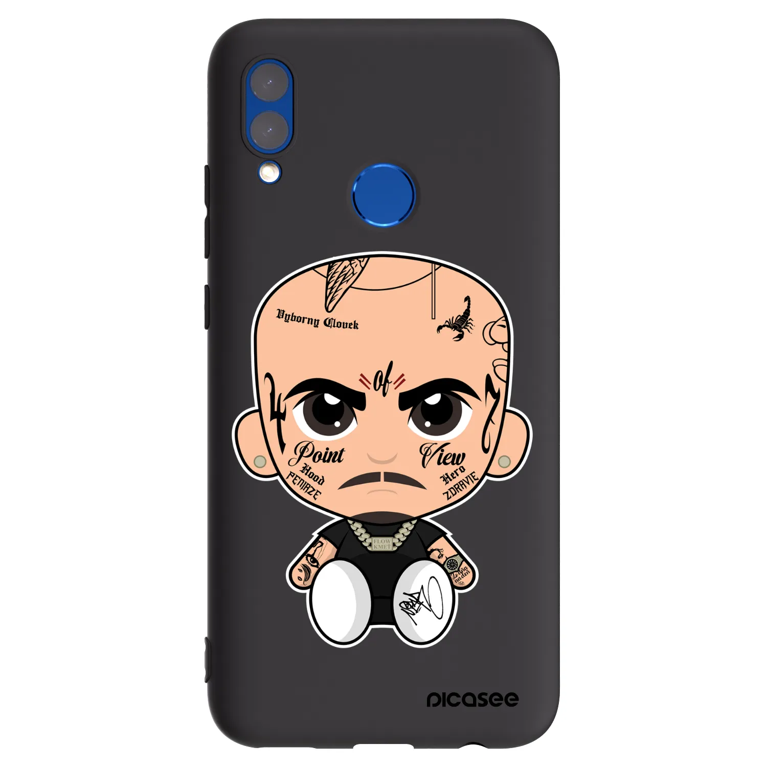 Picasee silikonový černý obal pro Honor 10 Lite - Separ