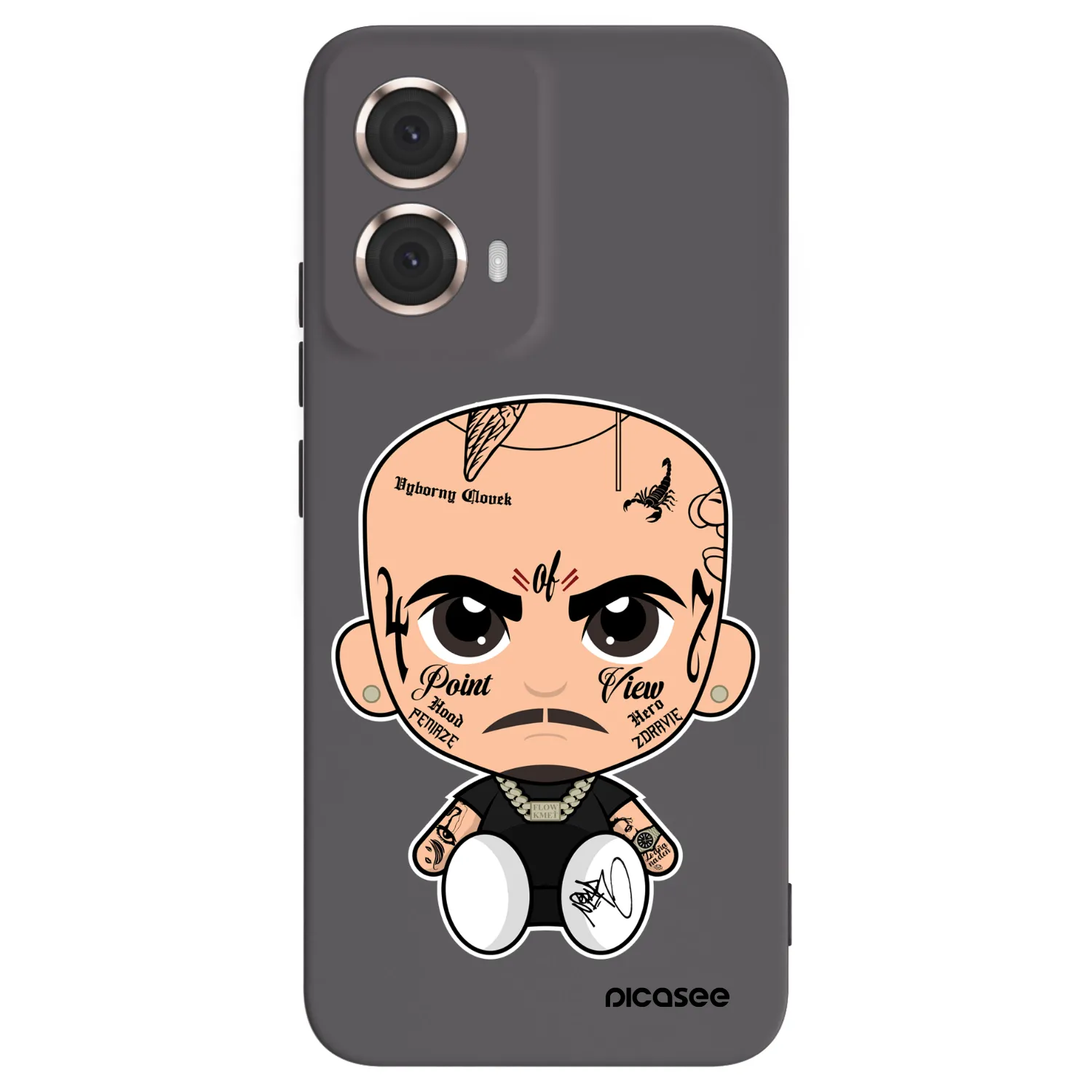 Picasee silikonový černý obal pro Motorola Moto G85 - Separ