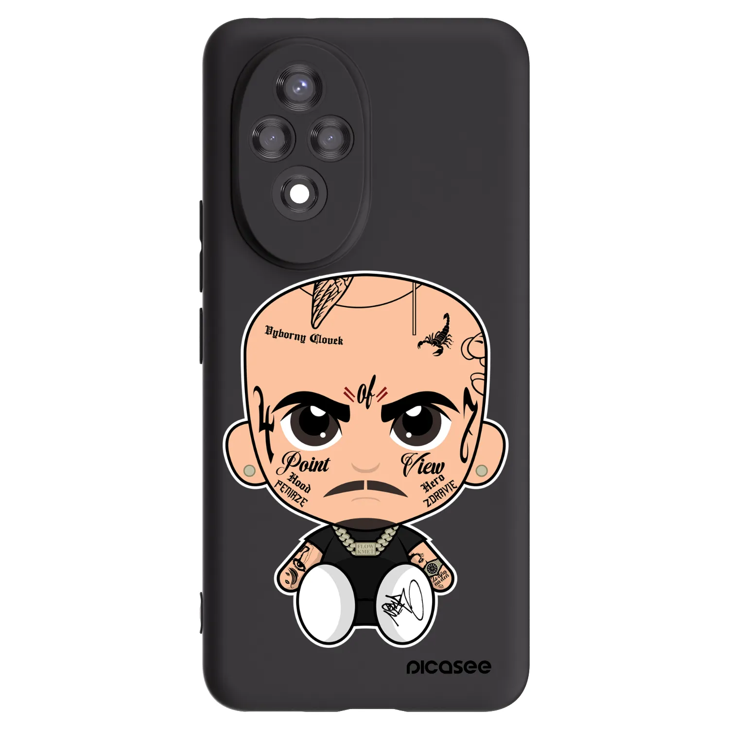 Picasee silikonový černý obal pro Honor 200 Pro 5G - Separ