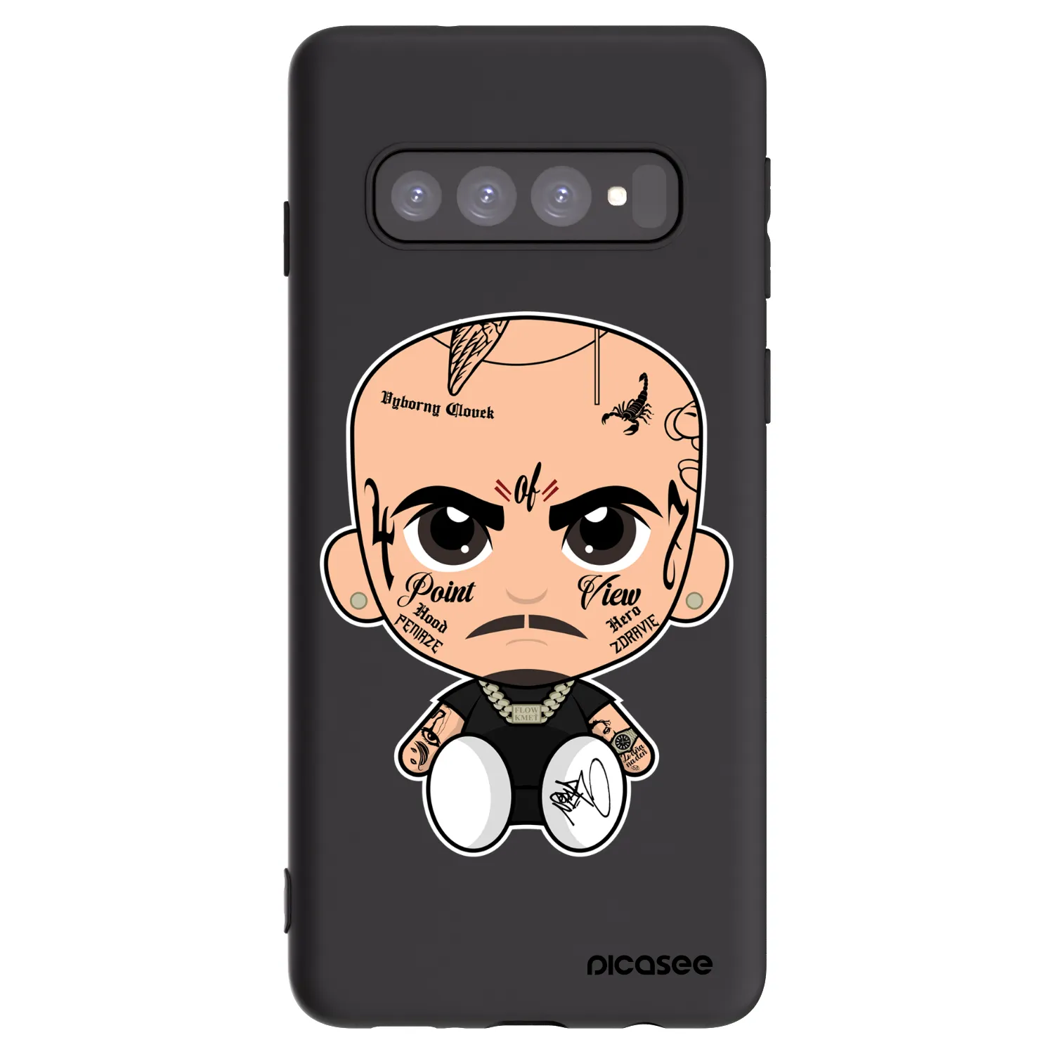 Picasee silikonový černý obal pro Samsung Galaxy S10 G973 - Separ