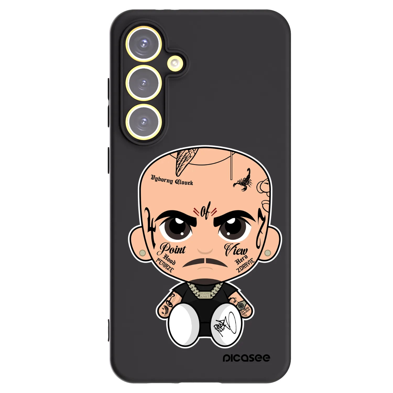 Picasee silikonový černý obal pro Samsung Galaxy S24 FE S721B - Separ