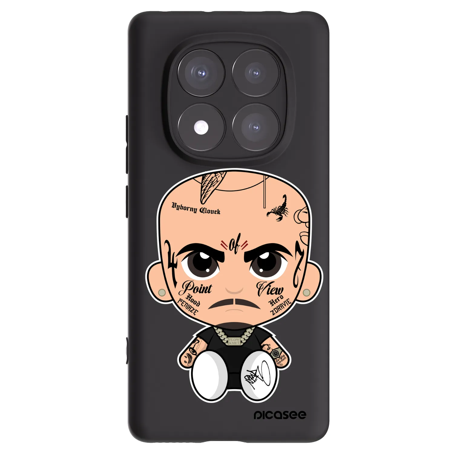 Picasee silikonový černý obal pro Xiaomi Redmi Note 14 Pro 5G - Separ