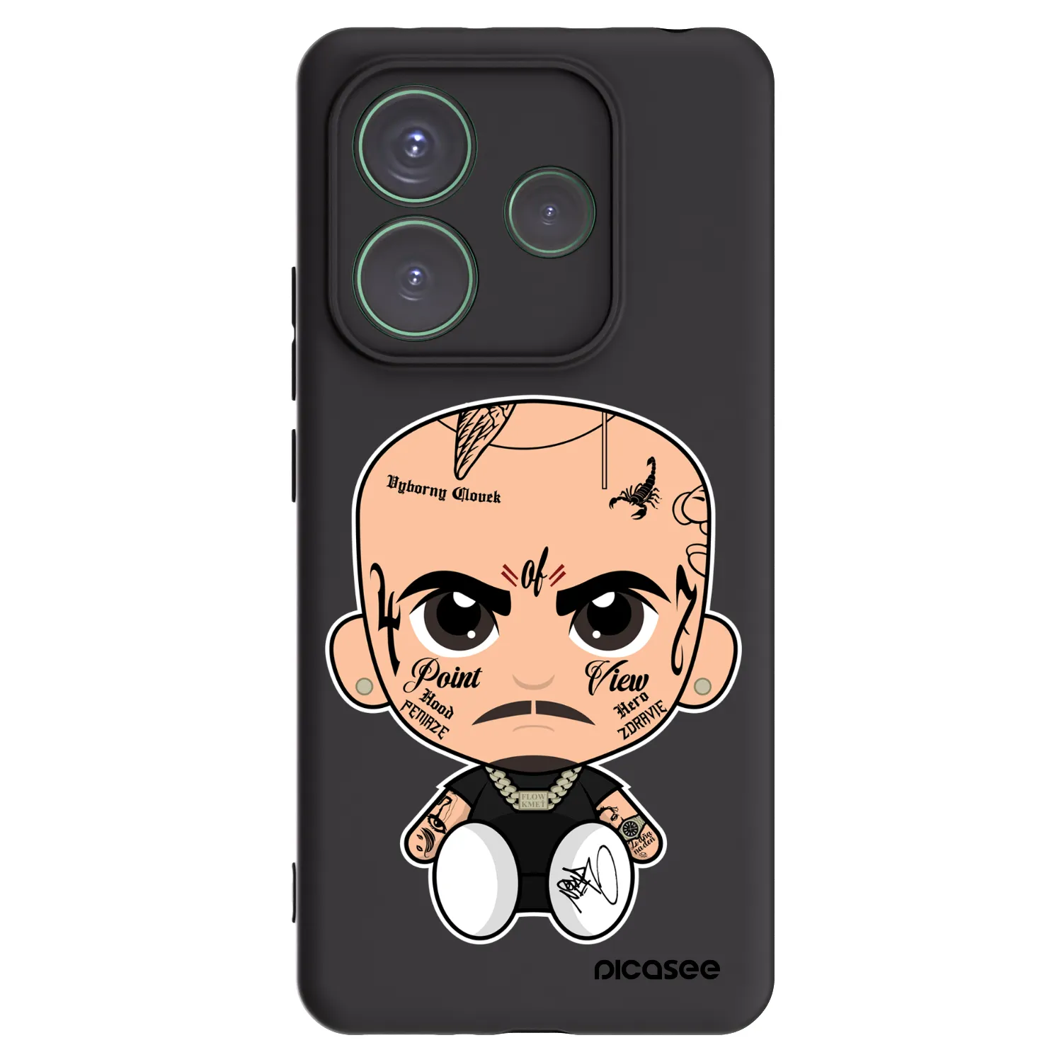 Picasee silikonový černý obal pro Xiaomi Redmi Note 14 5G - Separ