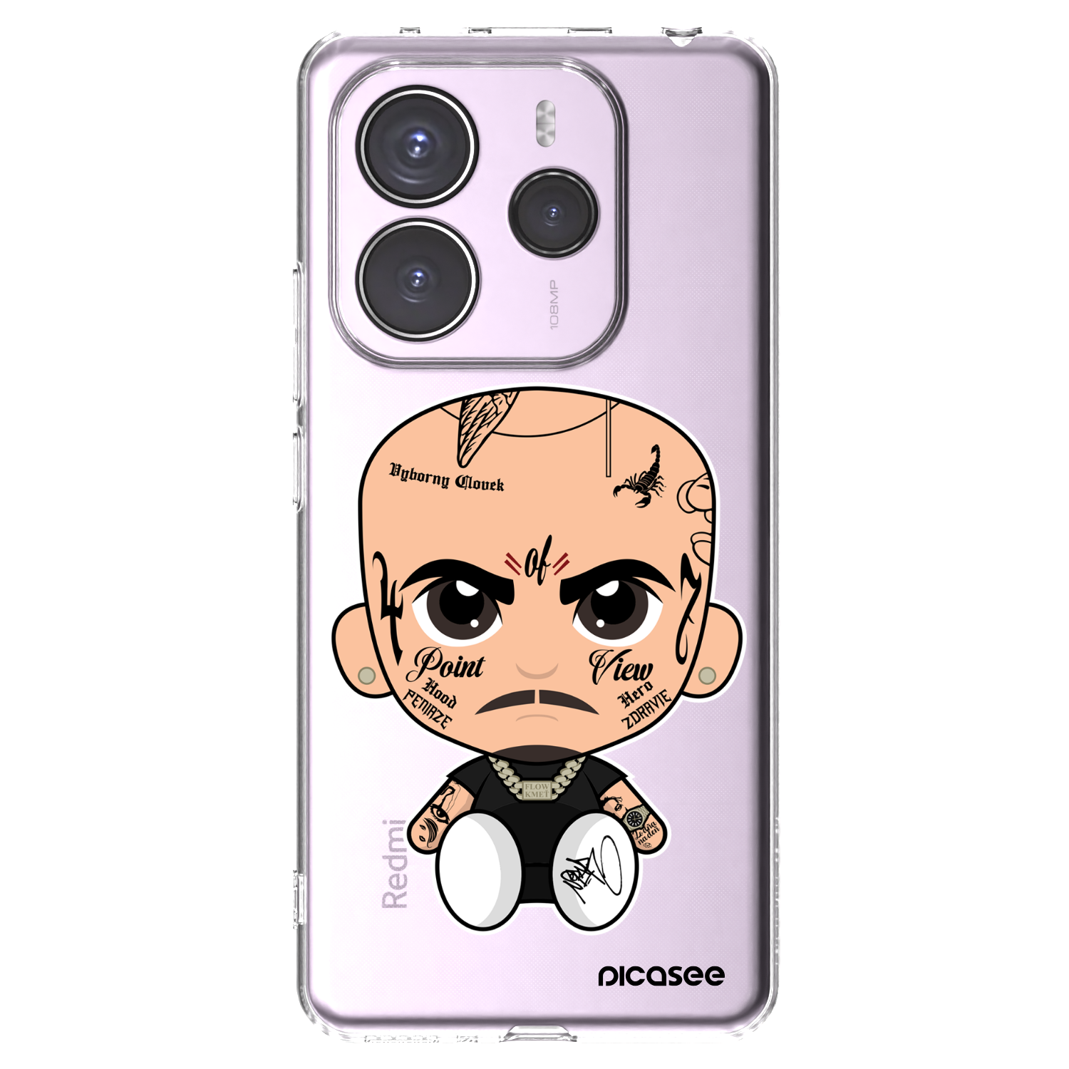 Picasee silikonový průhledný obal pro Xiaomi Redmi Note 14 5G - Separ