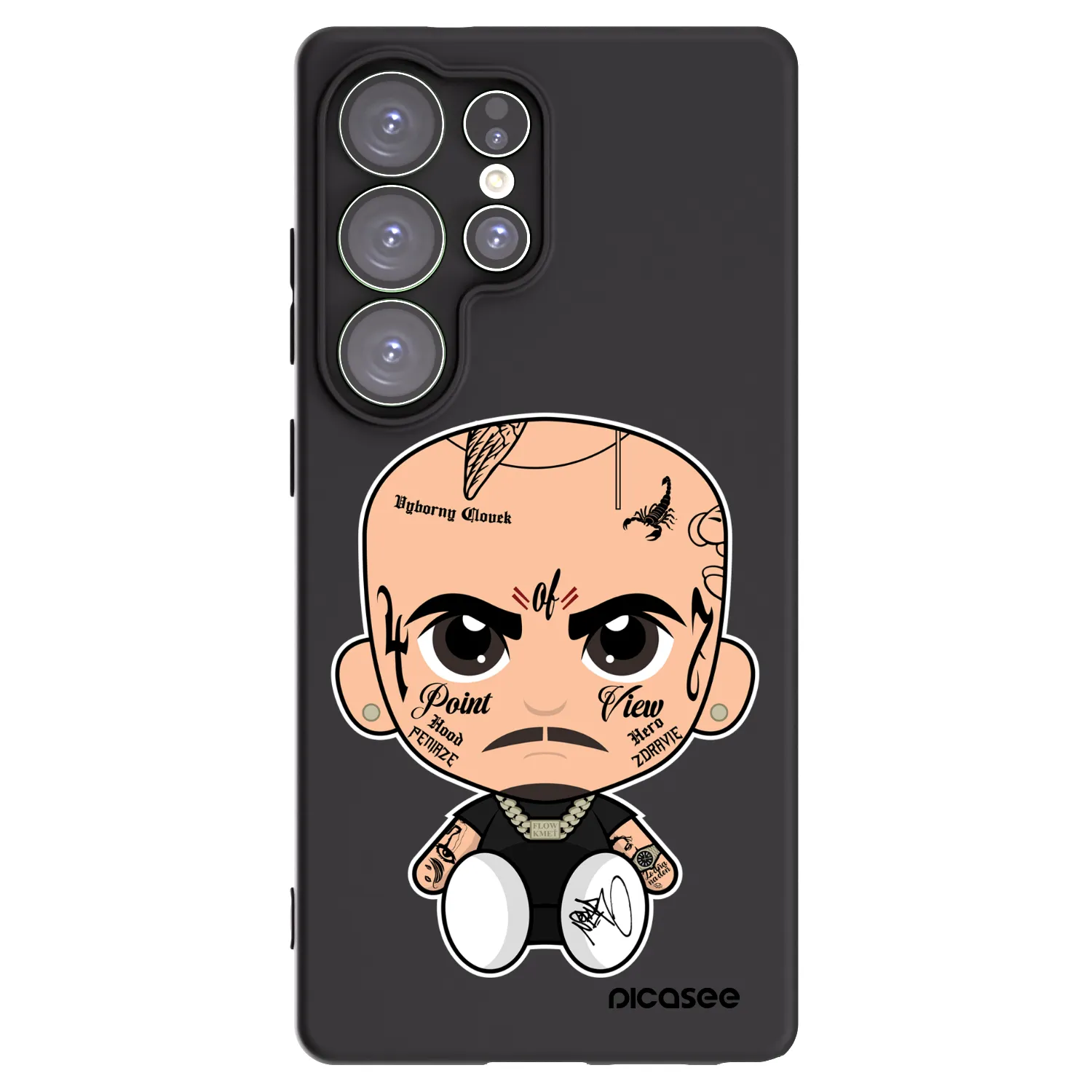 Picasee silikonový černý obal pro Samsung Galaxy S25 Ultra 5G - Separ