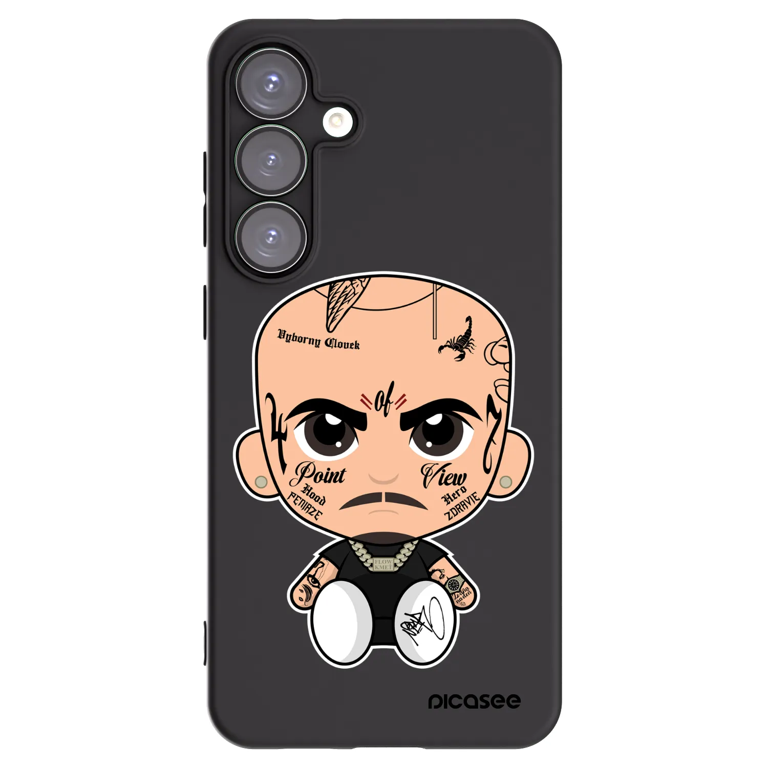 Picasee silikonový černý obal pro Samsung Galaxy S25+ 5G - Separ