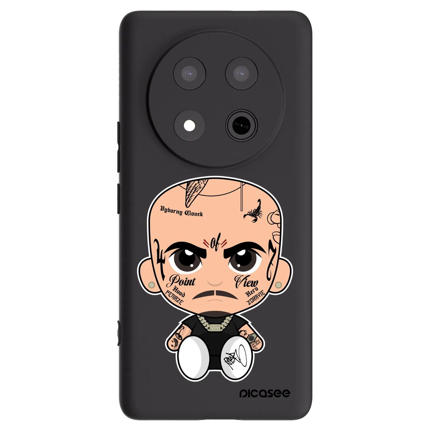 Picasee silikonový černý obal pro Honor Magic7 Lite 5G - Separ