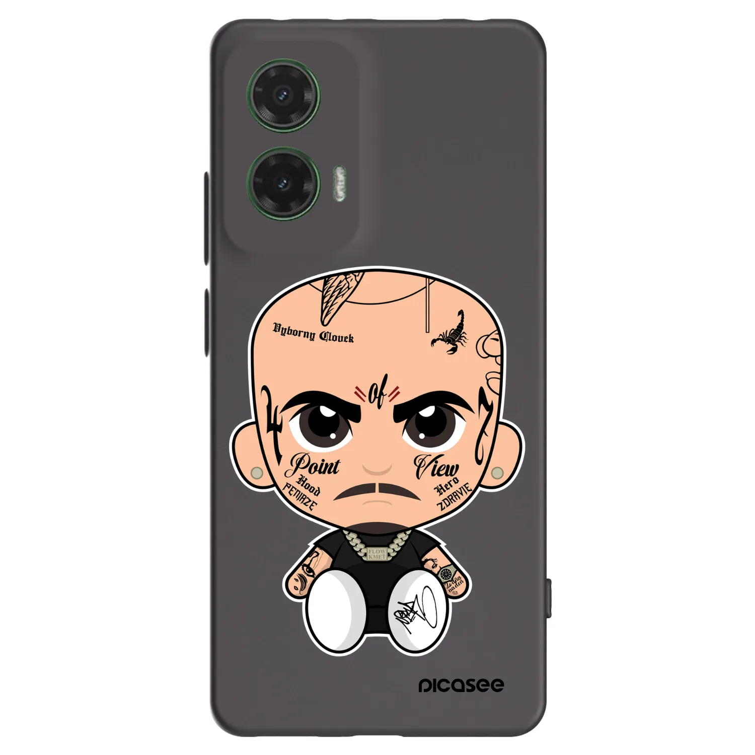 Picasee silikonový černý obal pro Motorola Moto G35 5G - Separ