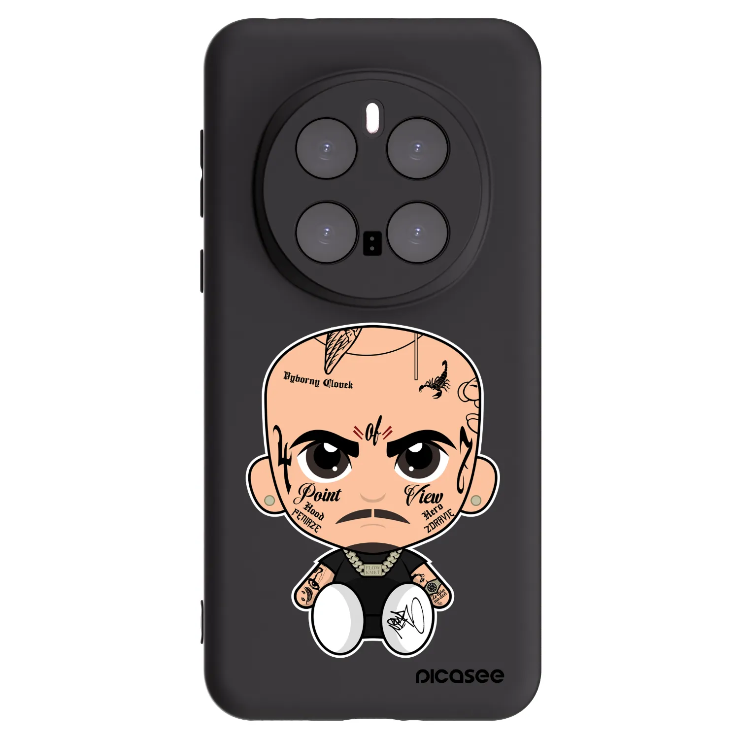 Picasee silikonový černý obal pro Honor Magic7 Pro 5G - Separ