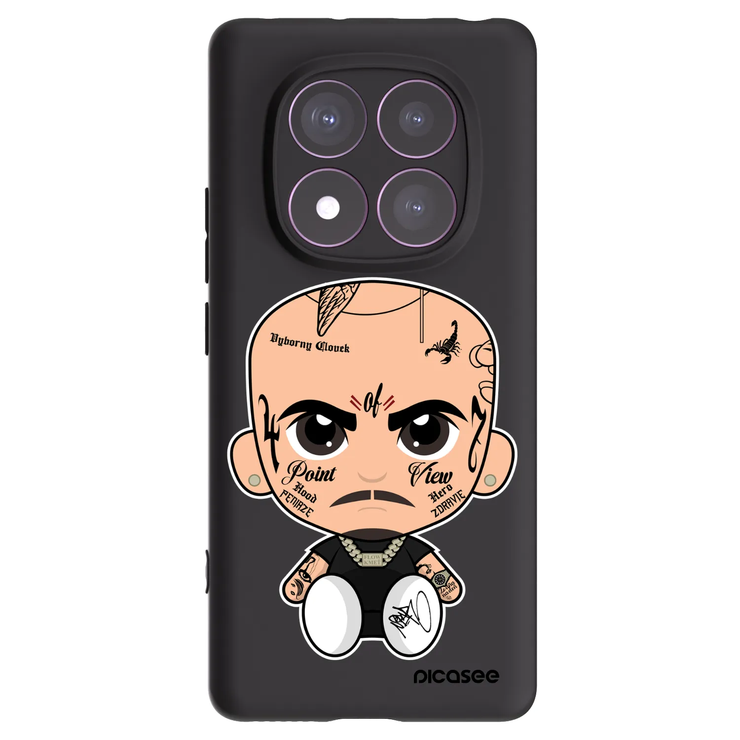 Picasee silikonový černý obal pro Xiaomi Redmi Note 14 Pro 4G - Separ