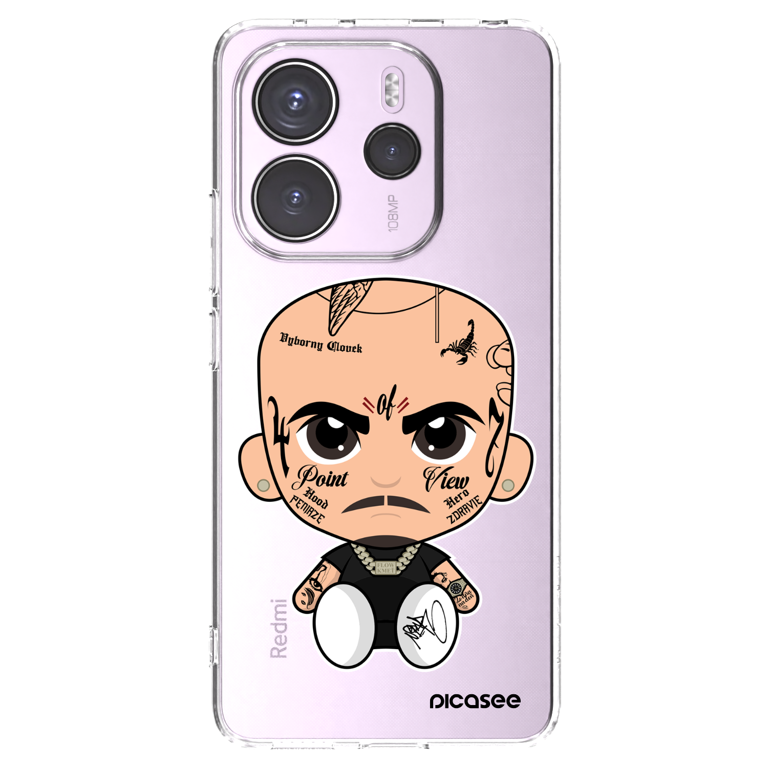 Picasee silikonový průhledný obal pro Xiaomi Redmi Note 14 4G - Separ