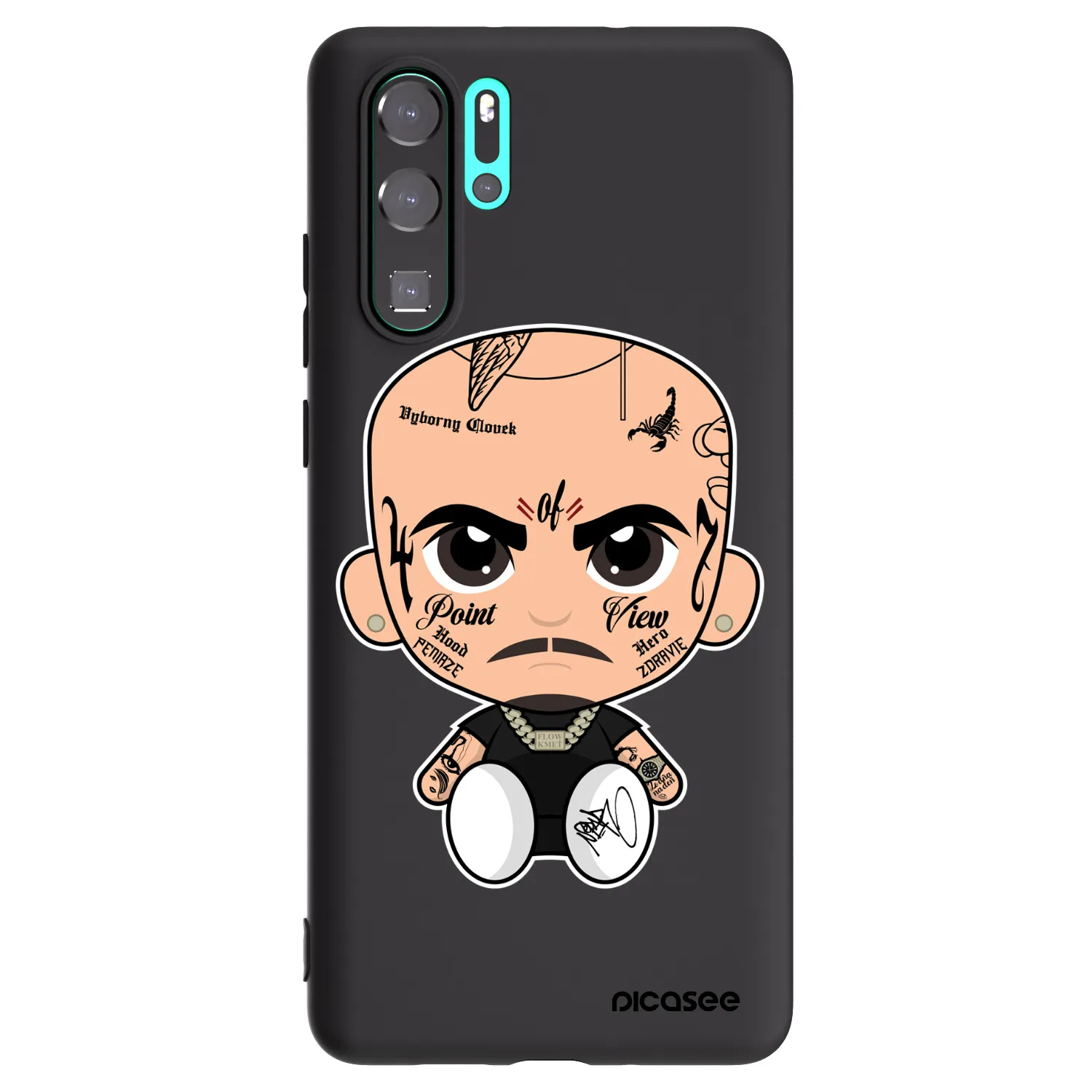 Picasee silikonový černý obal pro Huawei P30 Pro - Separ