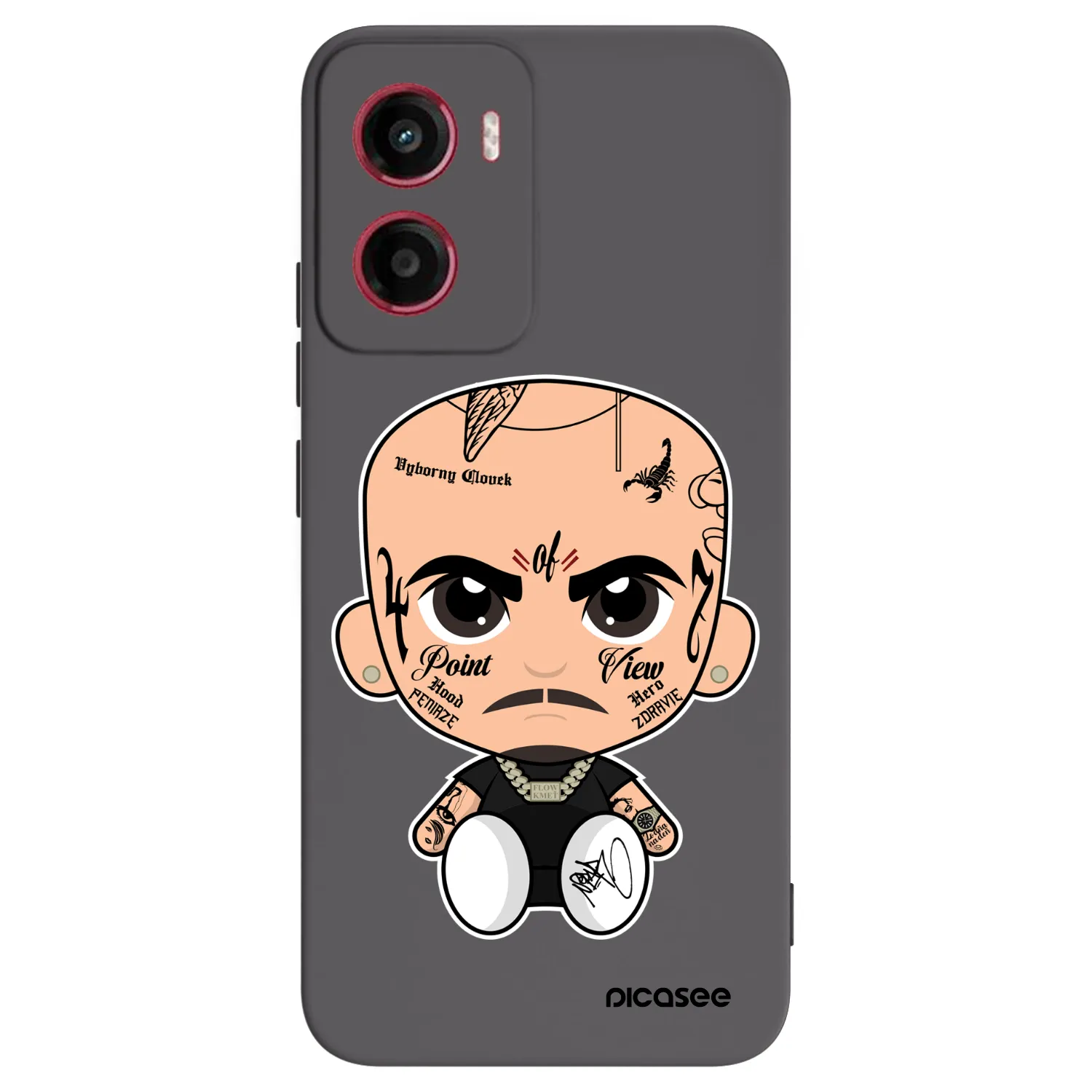 Picasee silikonový černý obal pro Motorola Moto G05 - Separ
